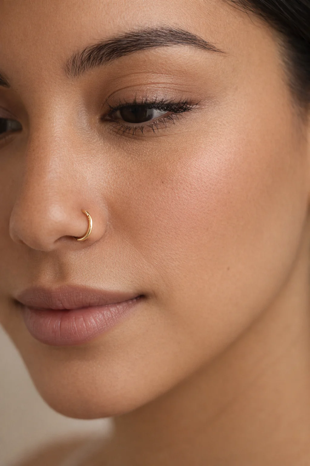10K Solid Gold Nose Ring 10mm – Anillo Nariz - Image 2
