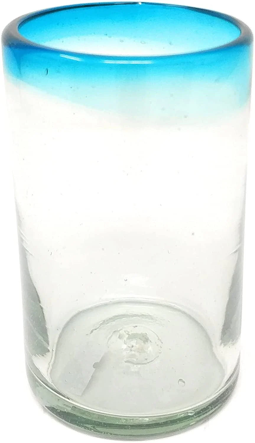 Aqua Rim Drinking Glasses - Set of 6 (14 oz each) - Image 5