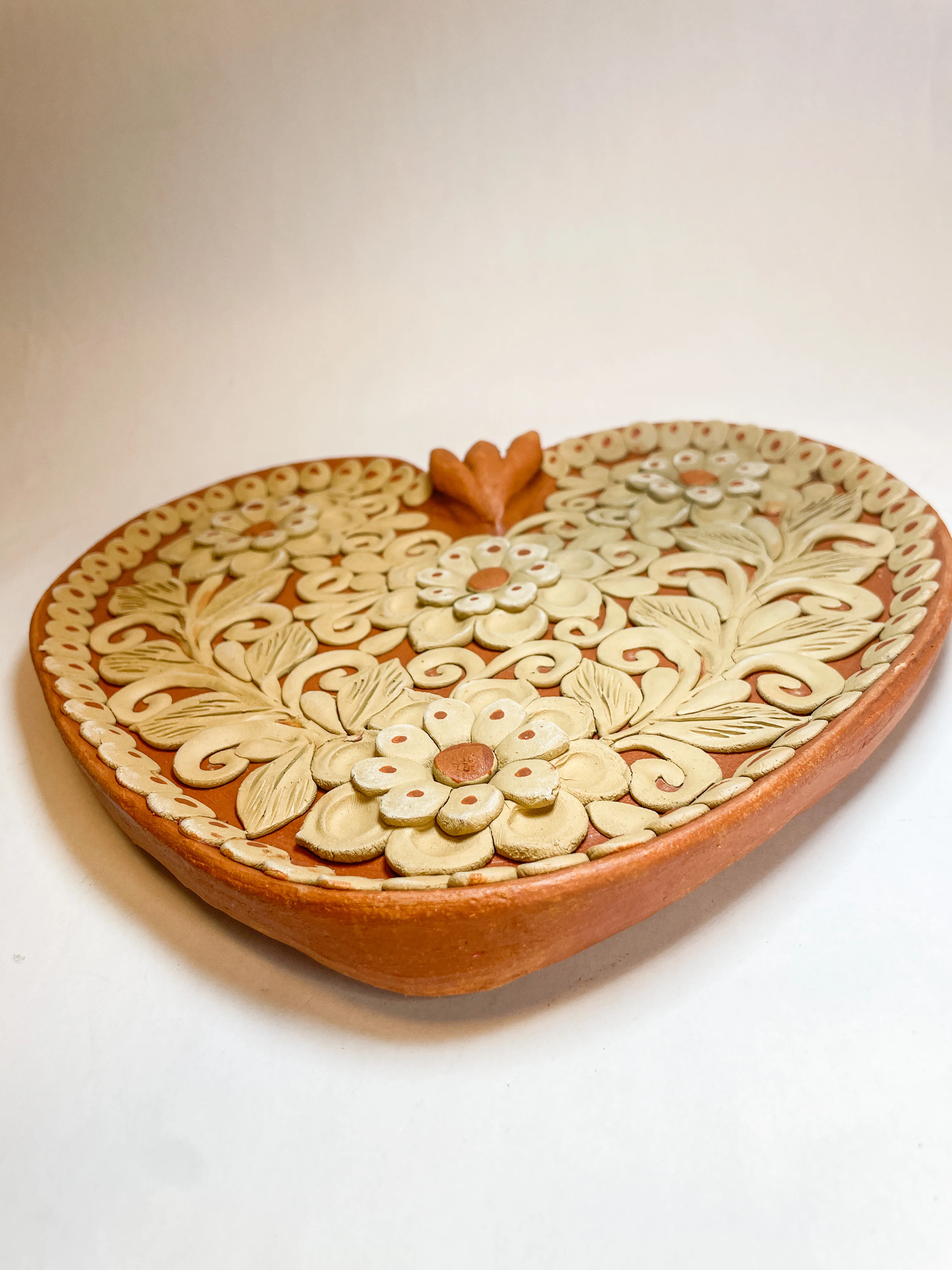 Oaxaca Wall Heart 9 INCHES Corazon de Barro Bordado De Pared - Image 8