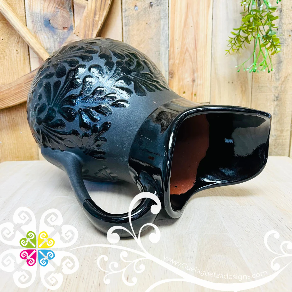 Black/Black Espiga Large Pato Clay Pitcher - Jarro de Barro - Image 2
