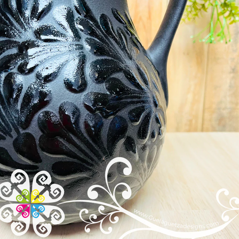 Black/Black Espiga Large Pato Clay Pitcher - Jarro de Barro - Image 4