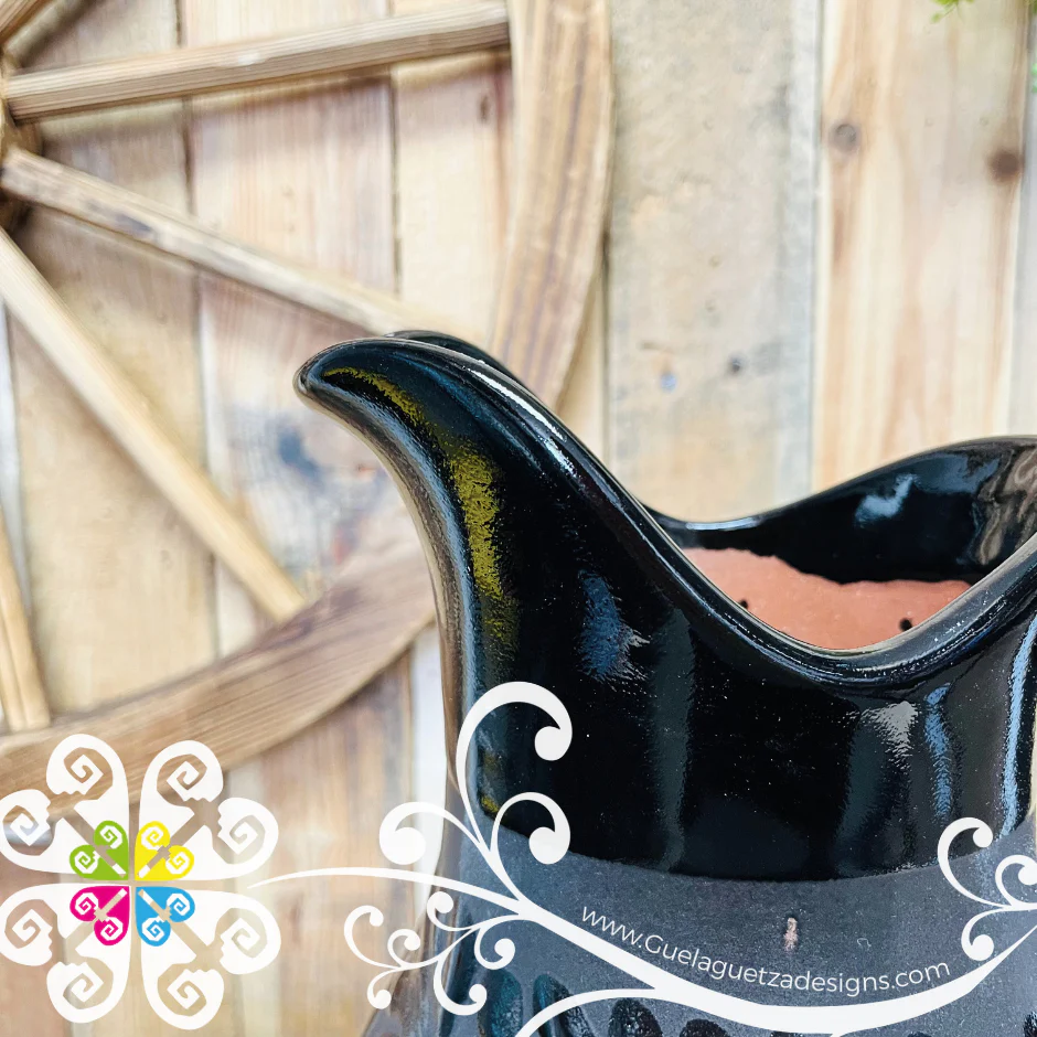 Black/Black Espiga Large Pato Clay Pitcher - Jarro de Barro - Image 5