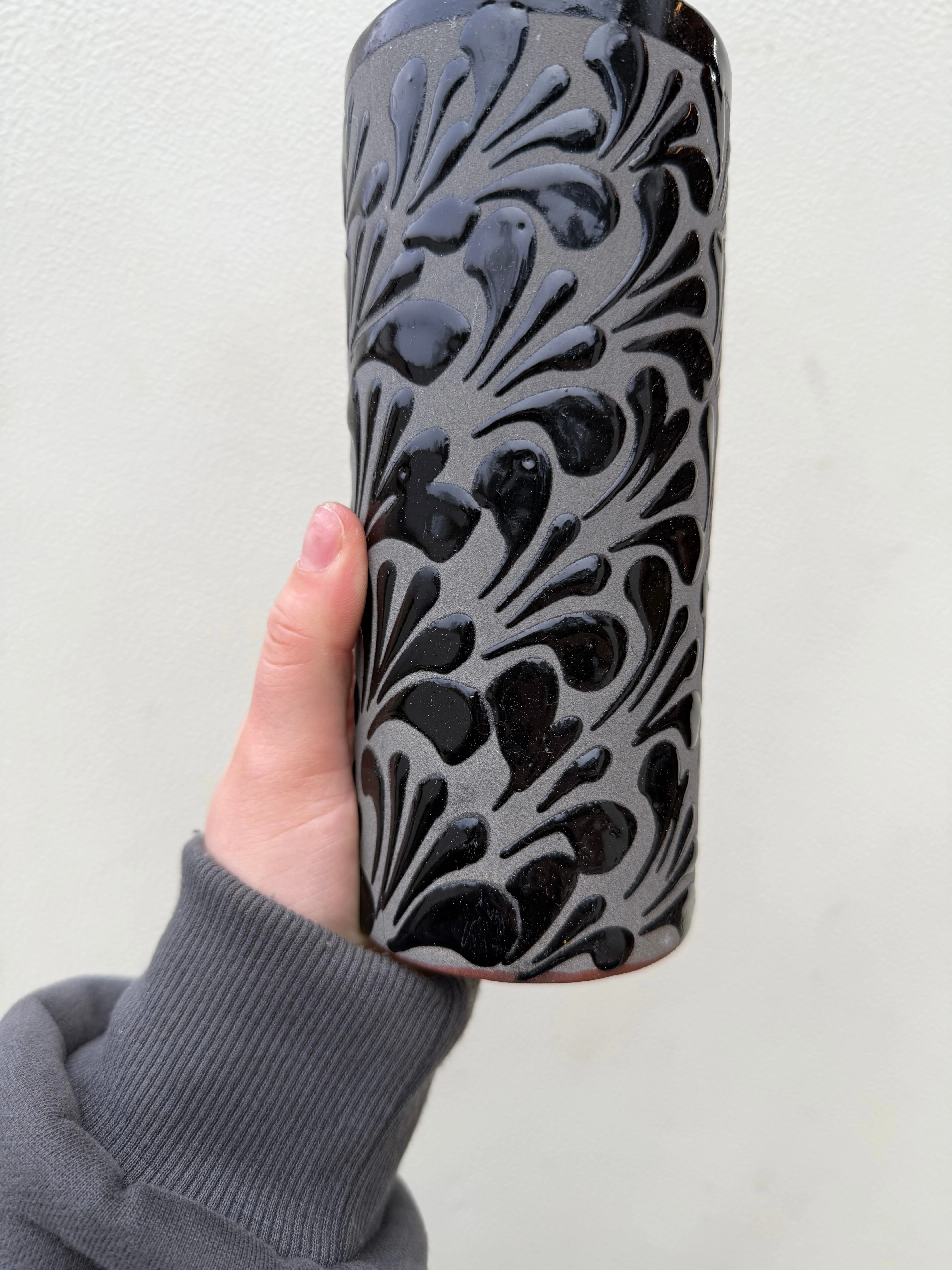 Mexican Clay Cup Black - Vaso Negro Barro - Image 5