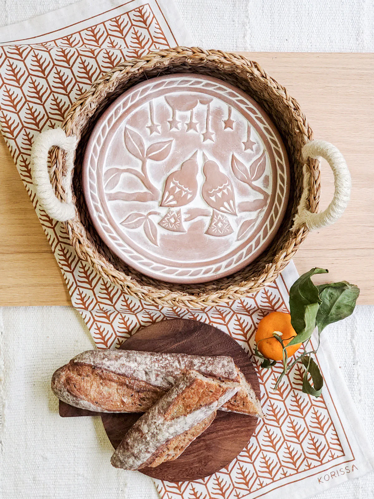 Bread Warmer & Basket Lovebirds - Tortillero - Image 3