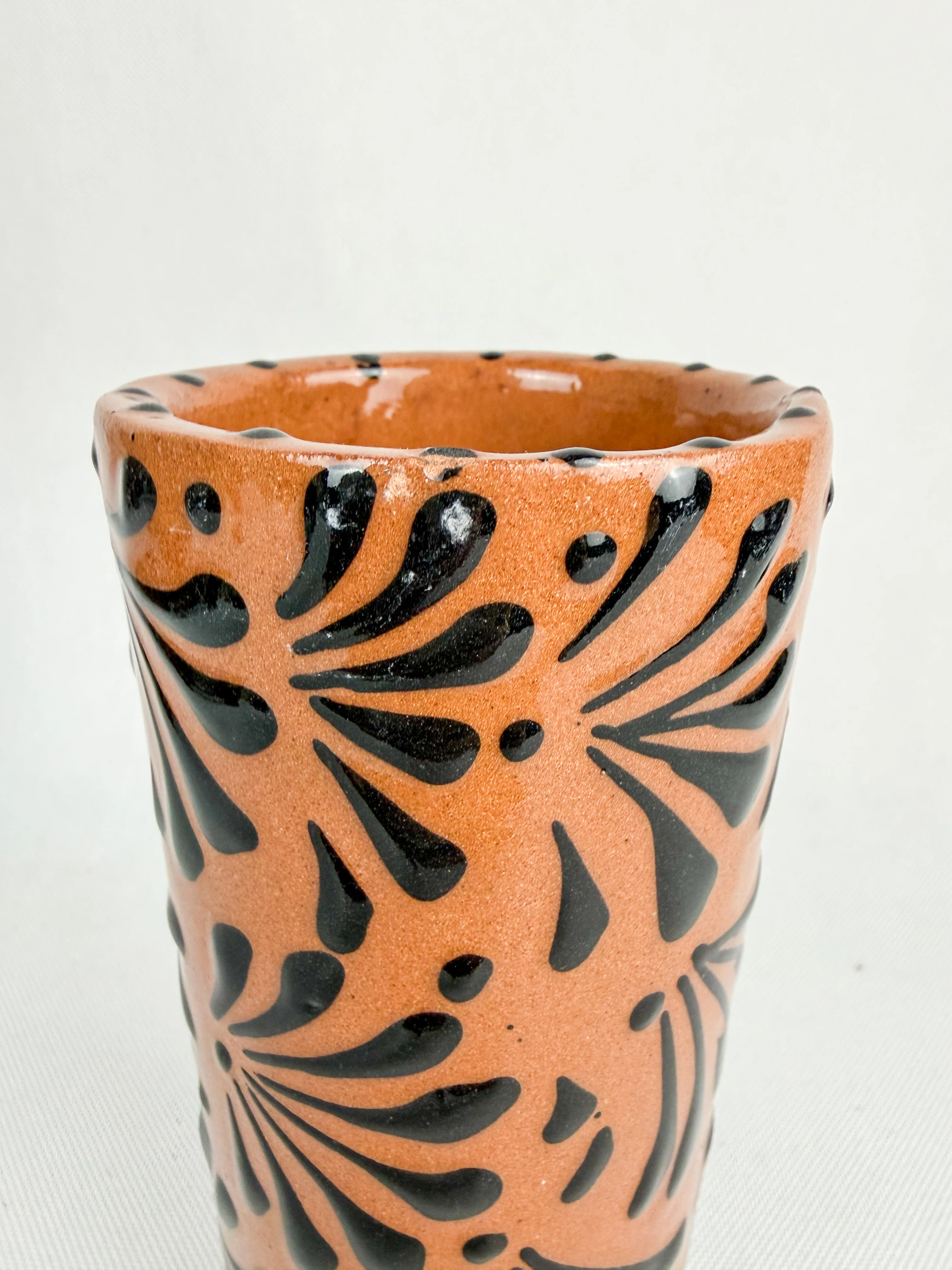 Talavera Style Pitcher Set 7pc Pink Brown White - Juego Jarra - Image 6
