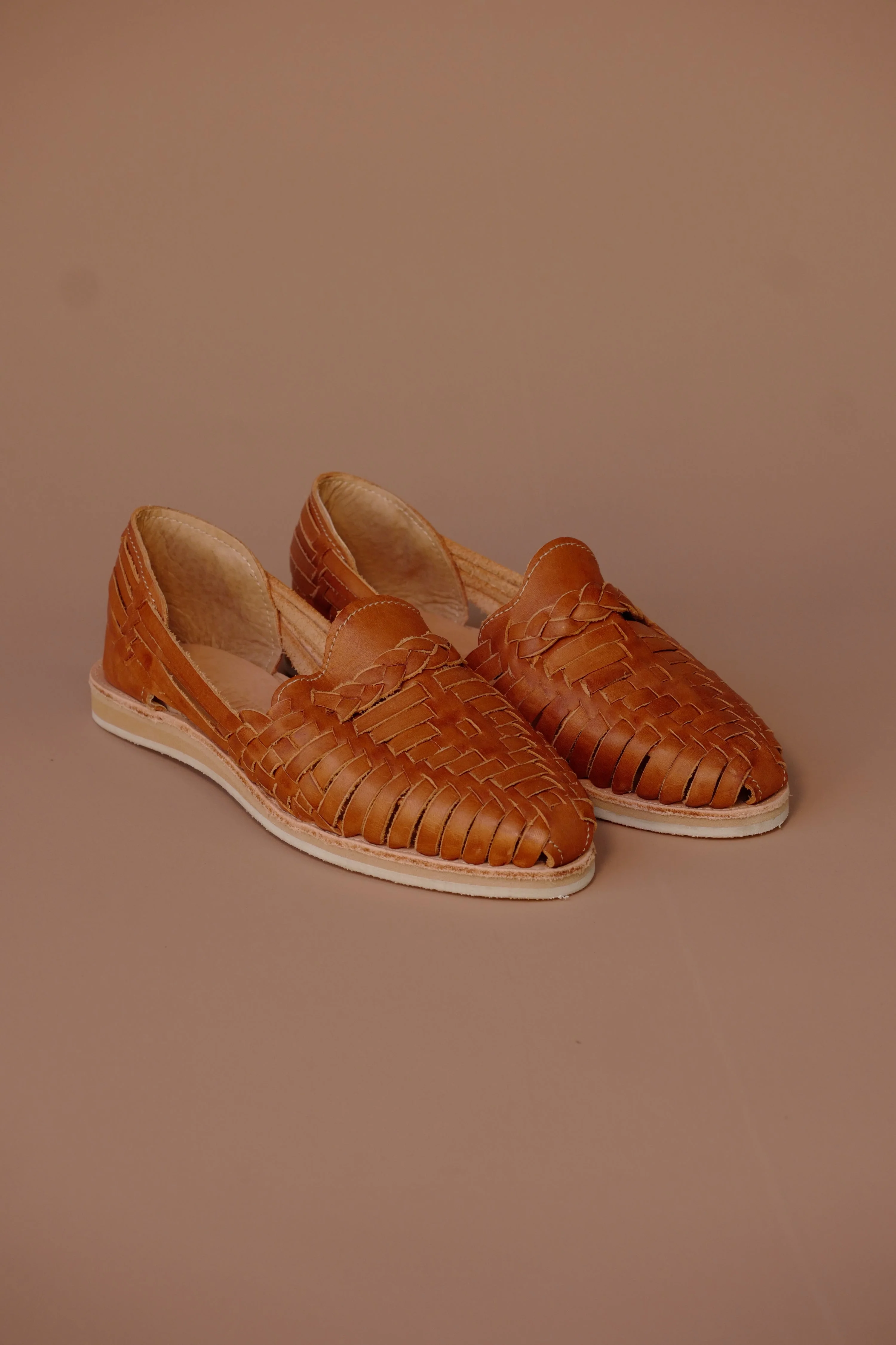 CAMEL LEATHER HUARACHE - Image 4