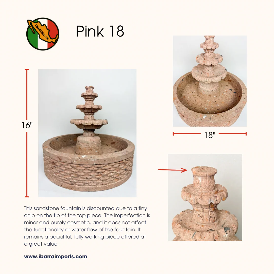 Sandstone Water Fountain Tier Outdoor DISCOUNTED - Image 10