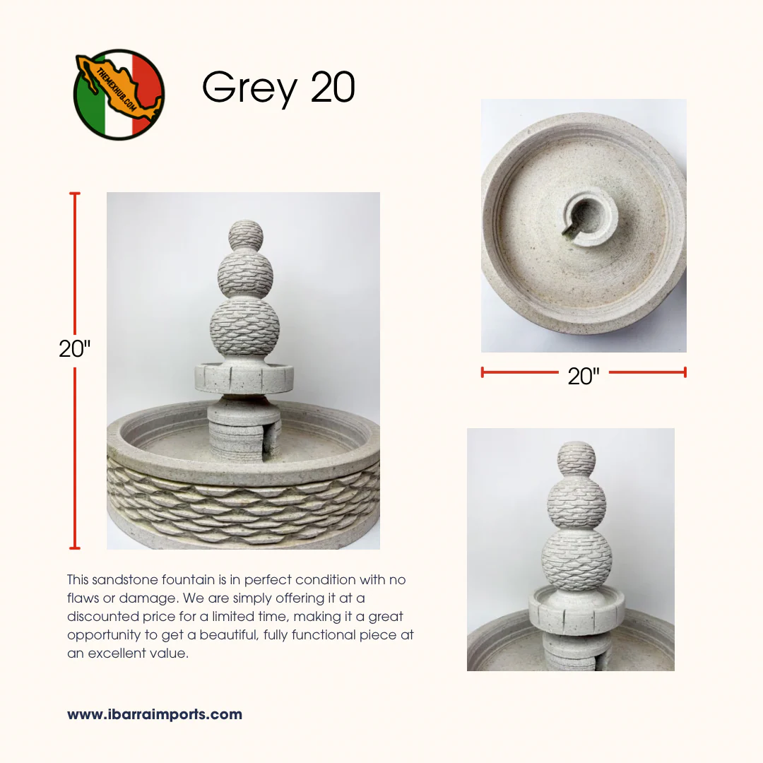 Sandstone Water Fountain Tier Outdoor DISCOUNTED - Image 16