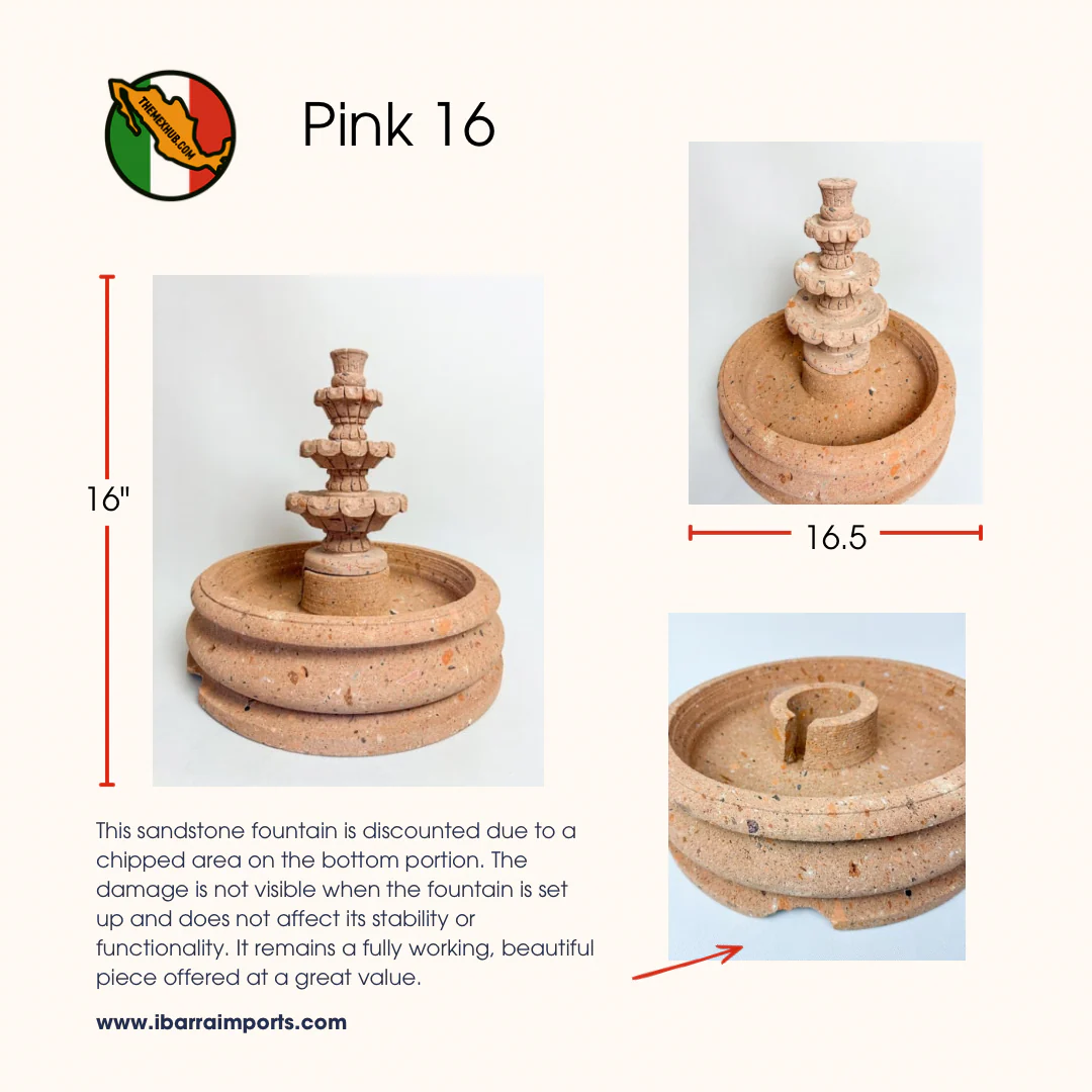 Sandstone Water Fountain Tier Outdoor DISCOUNTED - Image 6