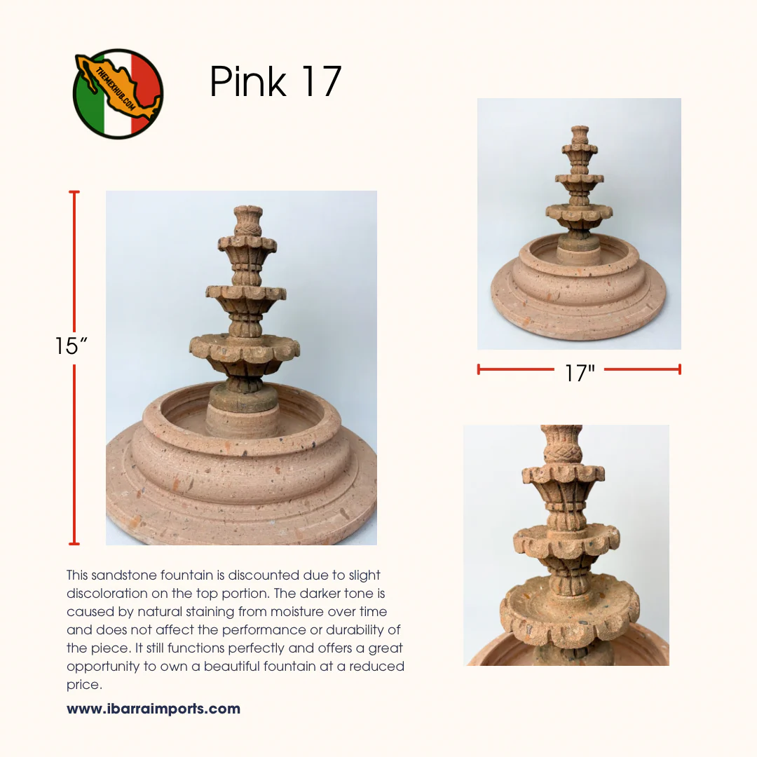 Sandstone Water Fountain Tier Outdoor DISCOUNTED - Image 8