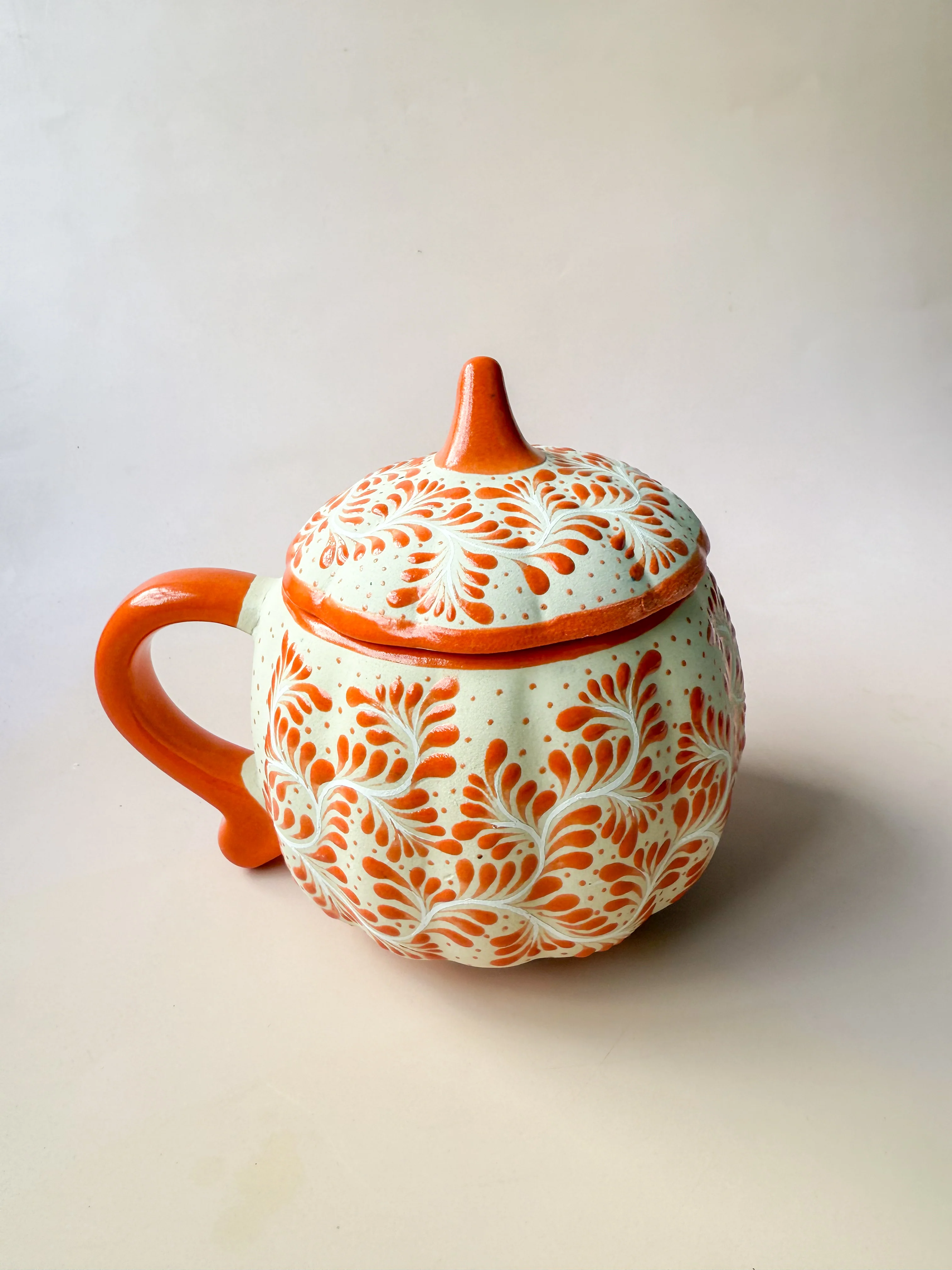 Ceramic Pumpkin Mug Taza Calabaza Ceramica - Image 5