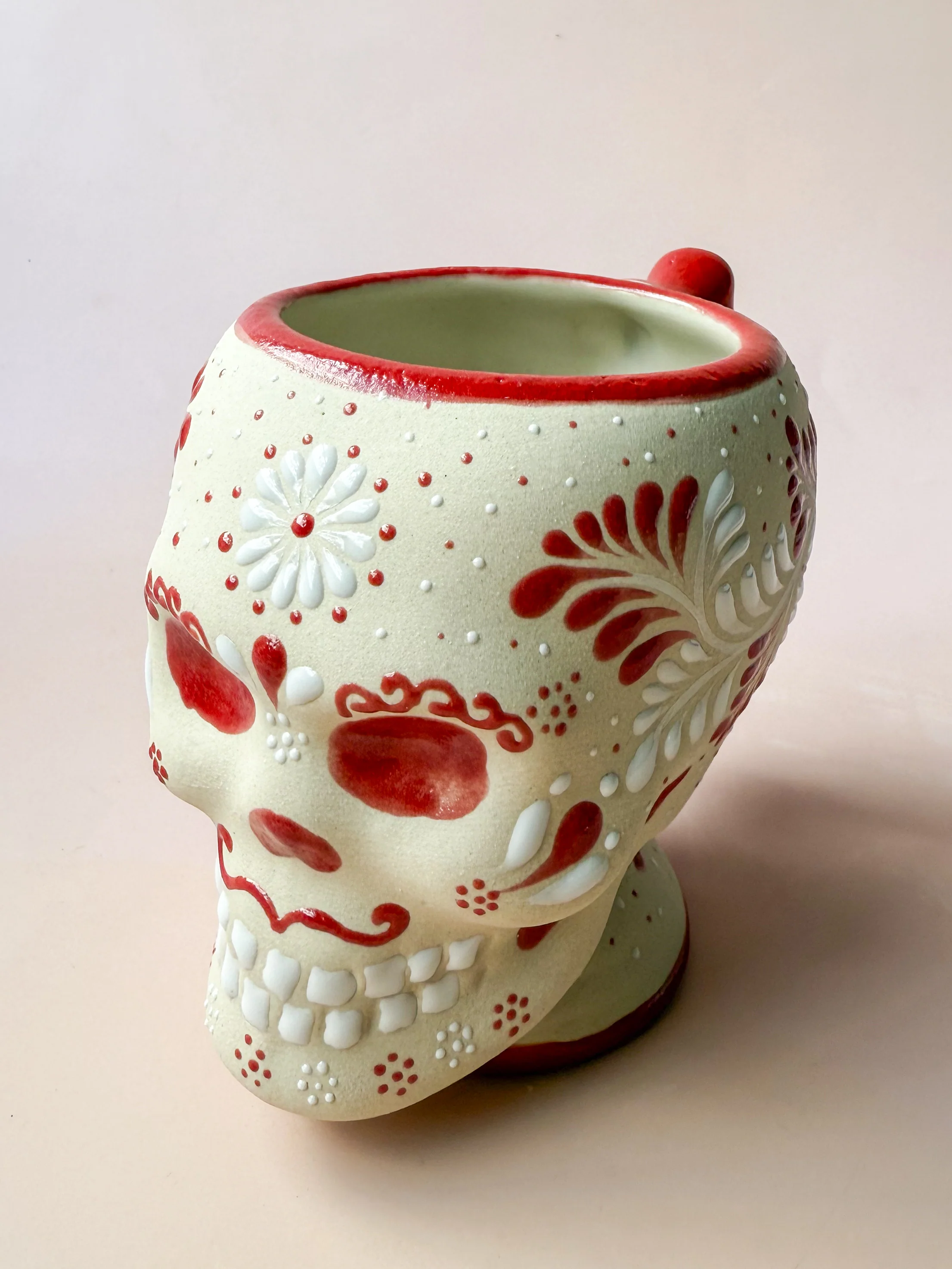 Ceramic Skull Mug Taza Calabera Ceramica - Image 3