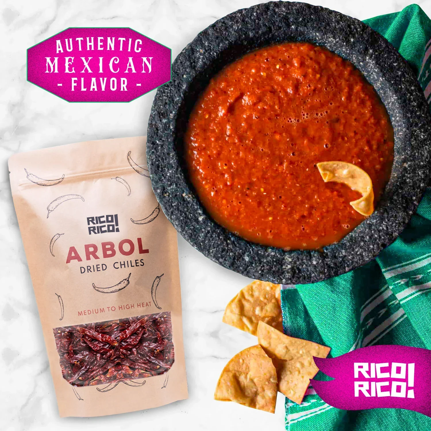 Chile de Árbol Dried Chiles – Hot & Authentic Mexican Peppers - Image 3