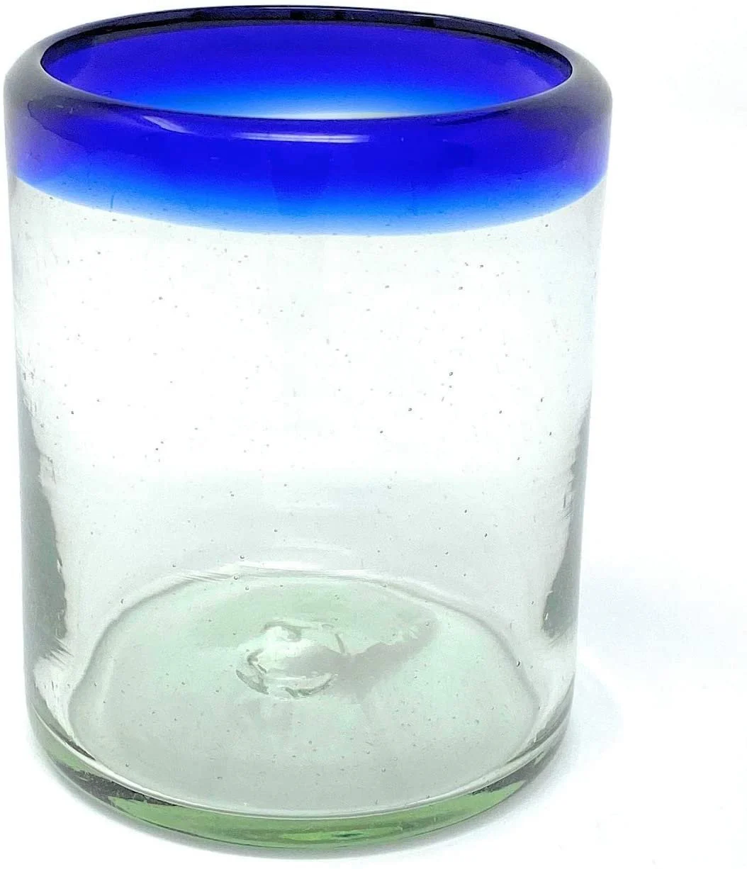 Cobalt Blue Rim Tumbler Glasses - Set of 6 (10 oz each) - Image 3