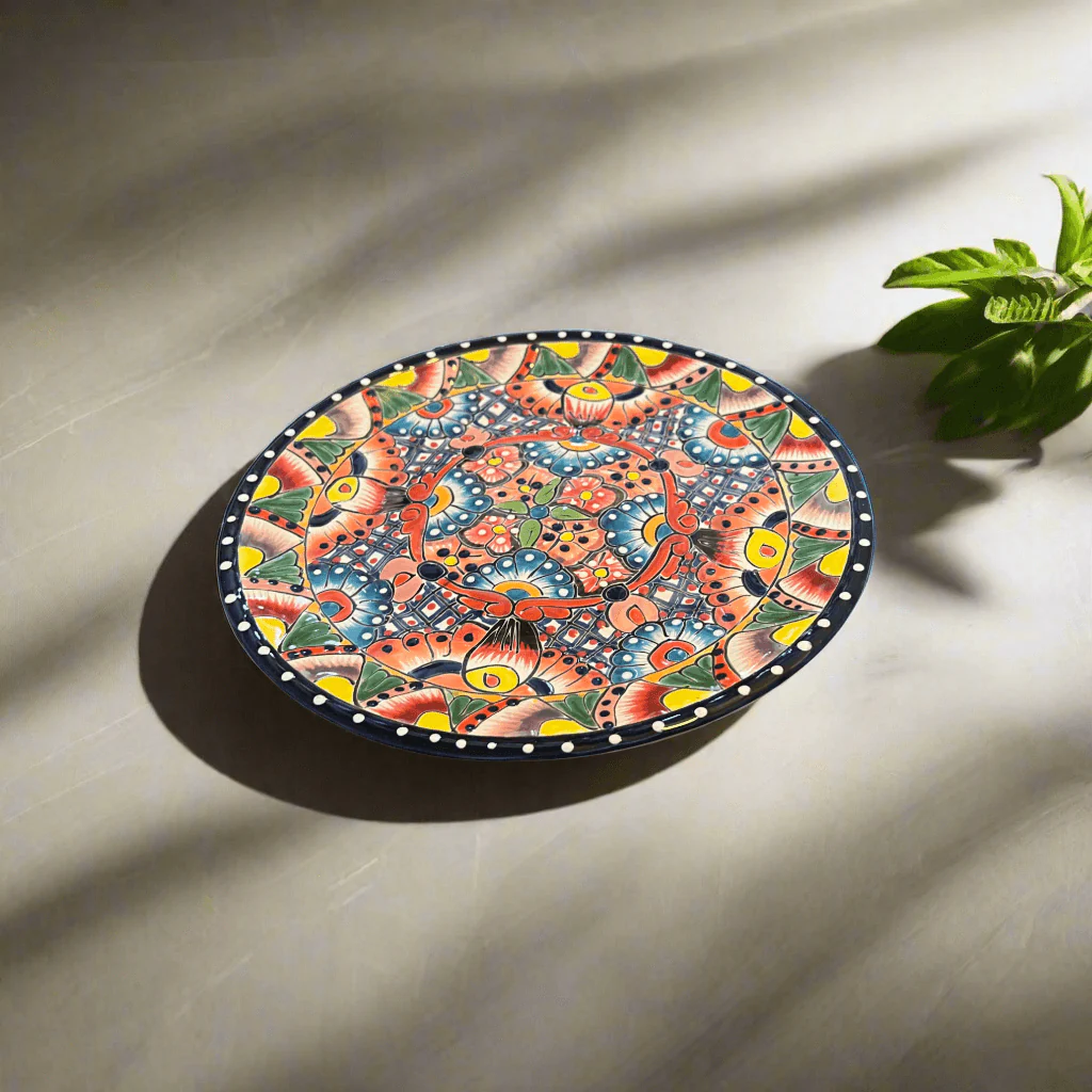 Colorful Talavera Dinnerware Set | 12-Piece Plate Set - Image 3