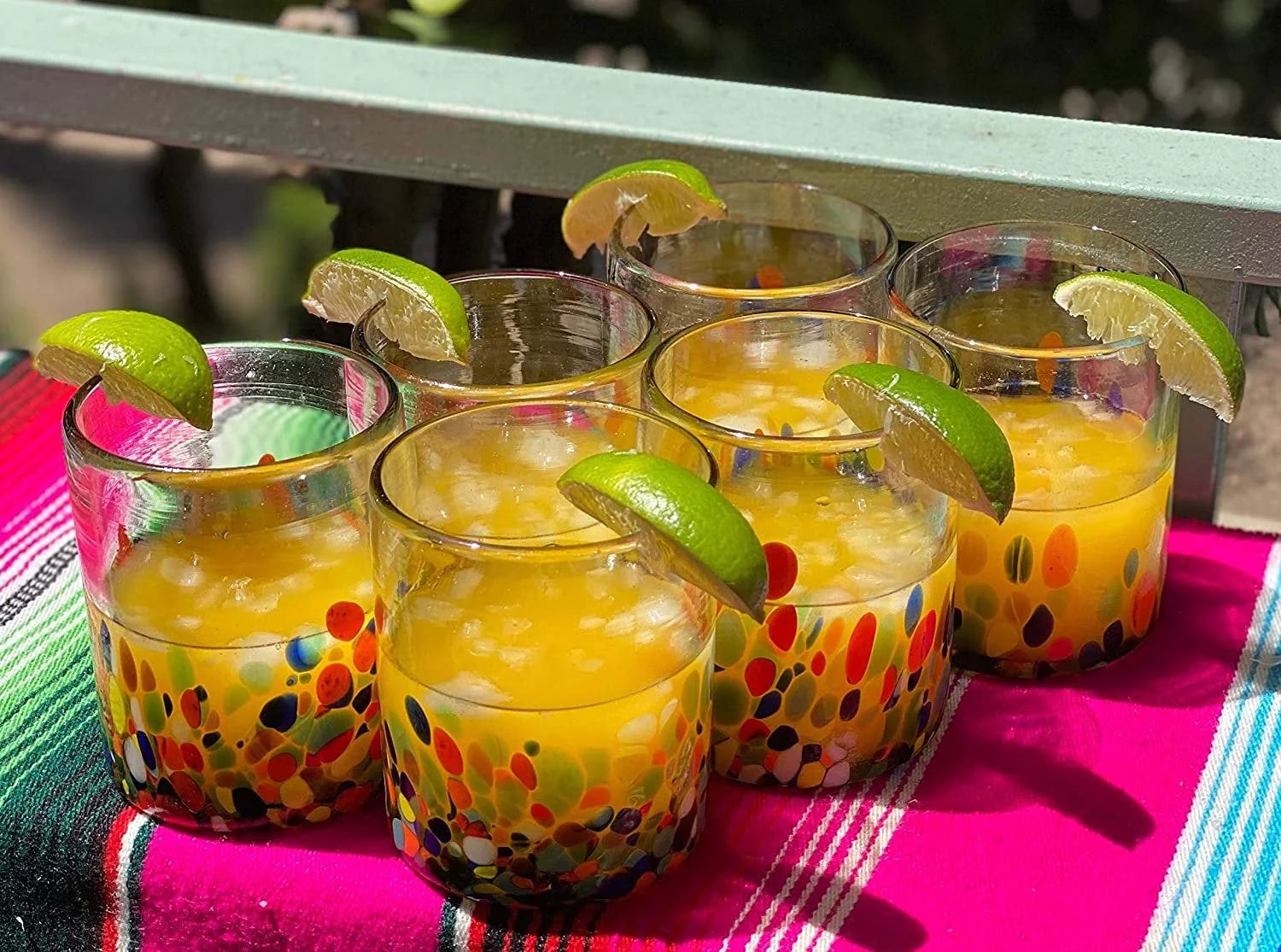 Confetti Carmen Tumbler Glasses - Set of 6 (10 oz each) - Image 3