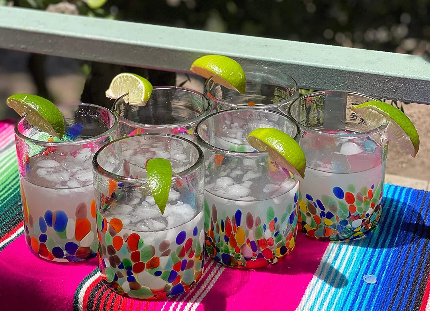 Confetti Carmen Tumbler Glasses - Set of 6 (10 oz each) - Image 4