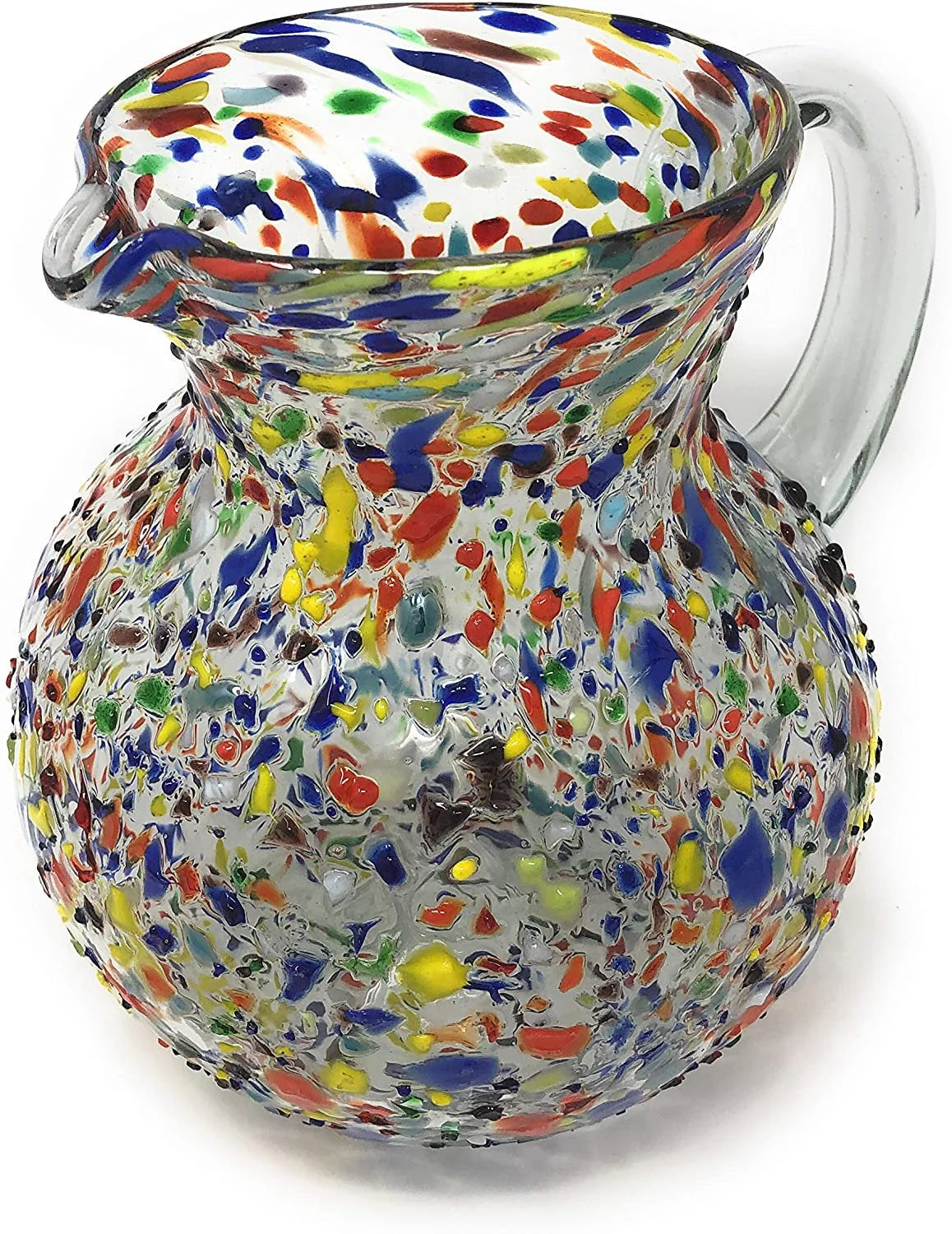 Confetti Rock Design Glass Pitcher - Juice, Margaritas, Water, Lemonade (84 oz) - Image 3