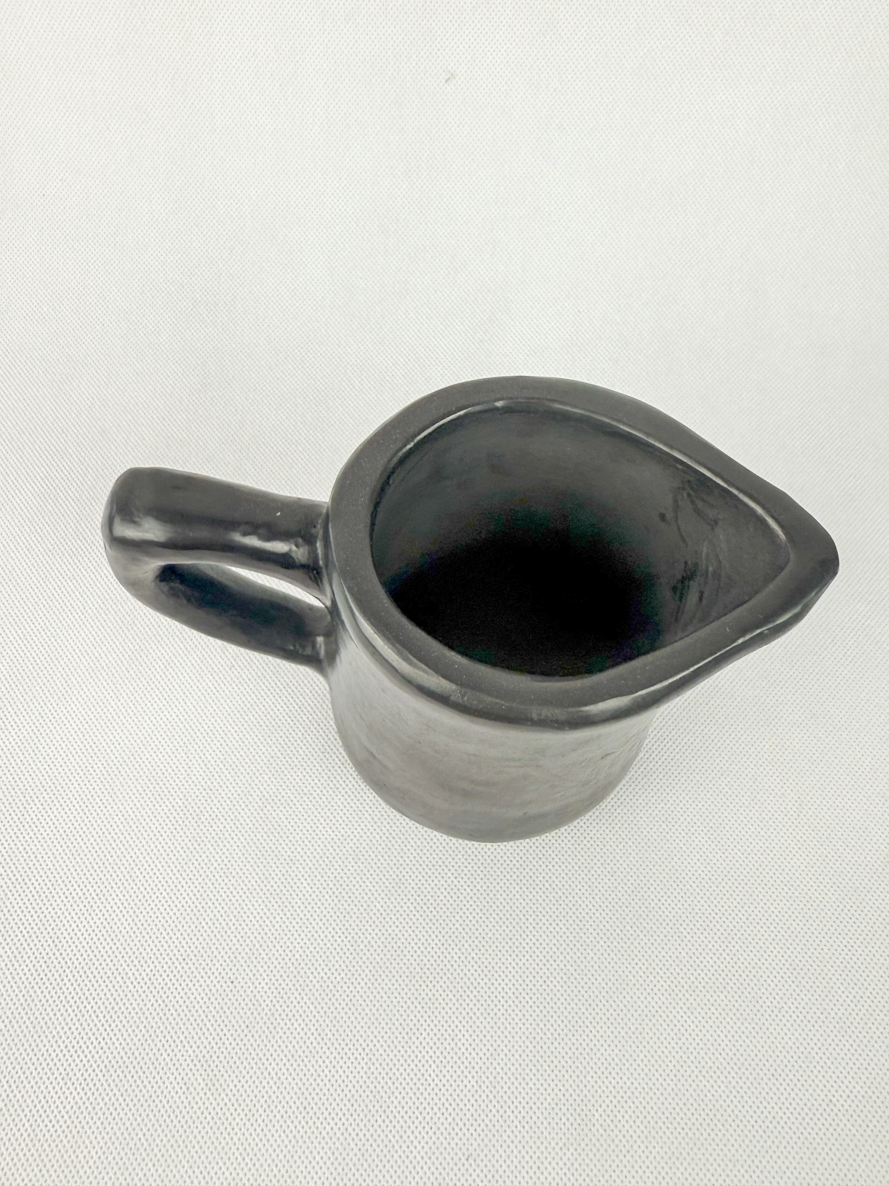 Oaxaca Black Clay Pitcher - Jarra Barro Negro - Image 3