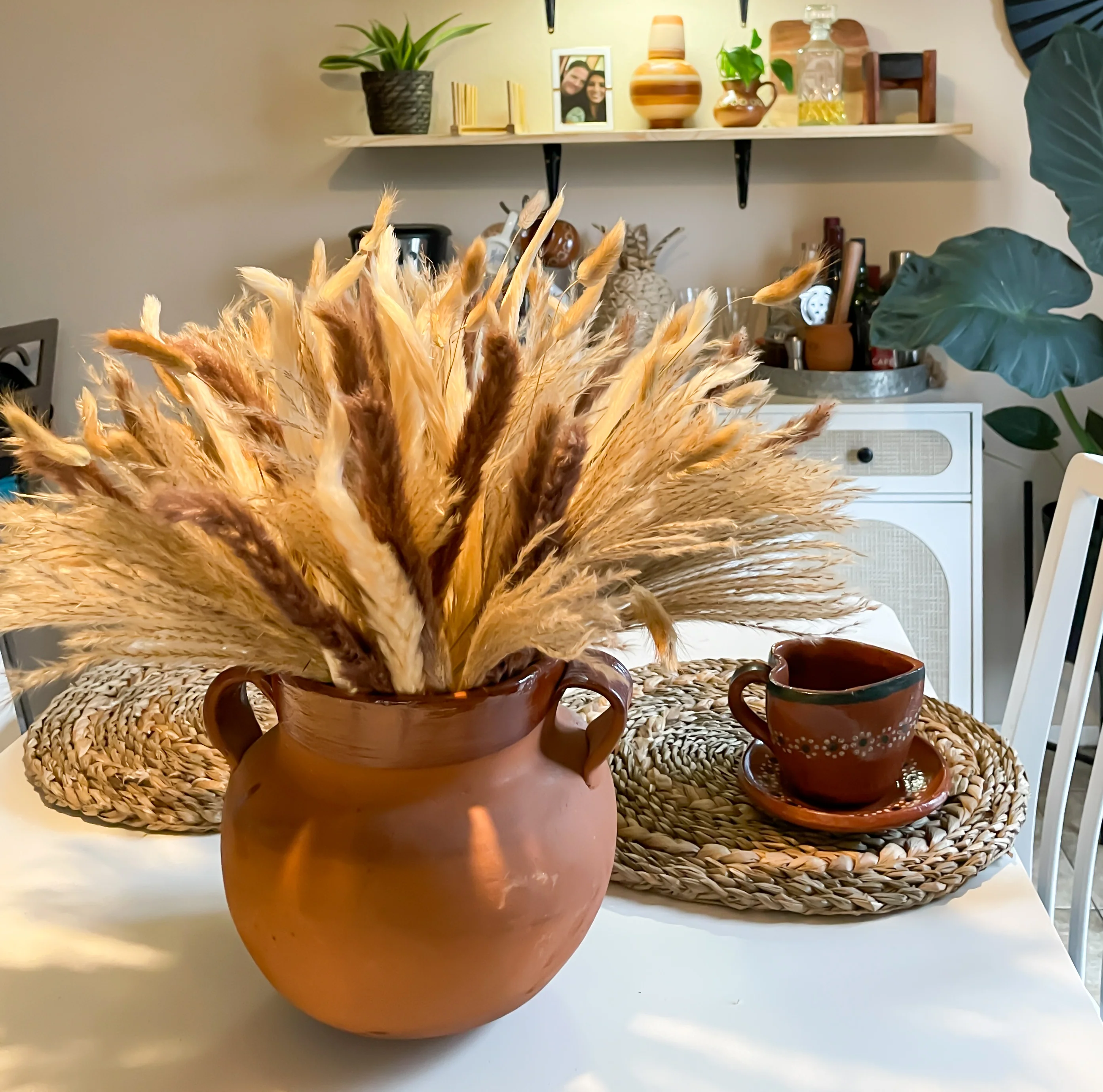 Decorative Clay Pot Mexican Vase Round - Image 2