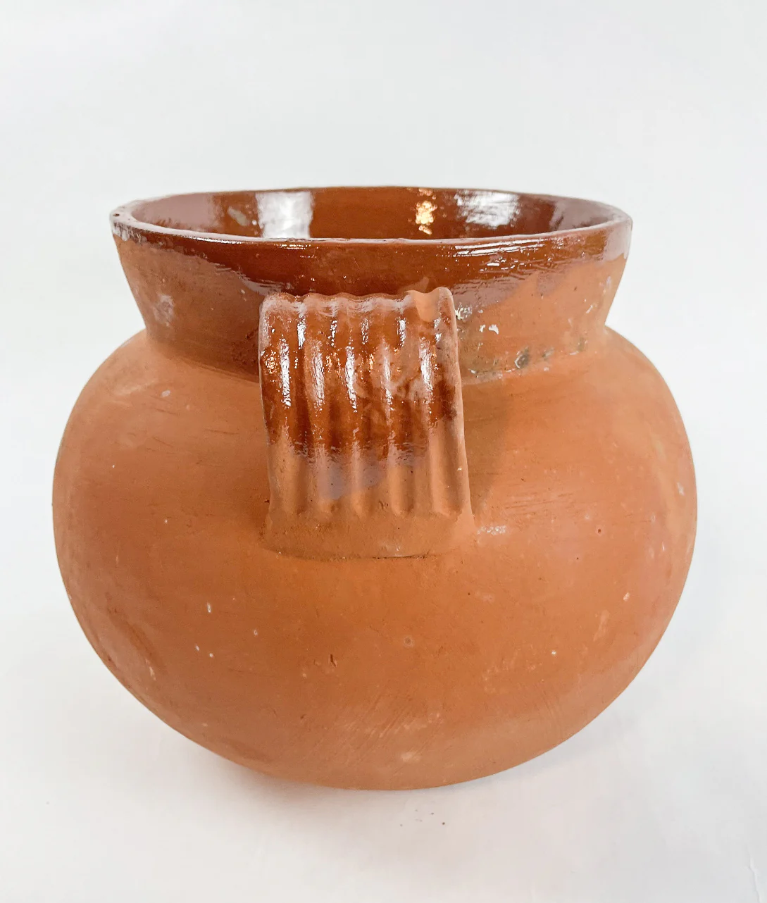 Decorative Clay Pot Mexican Vase Round - Image 3