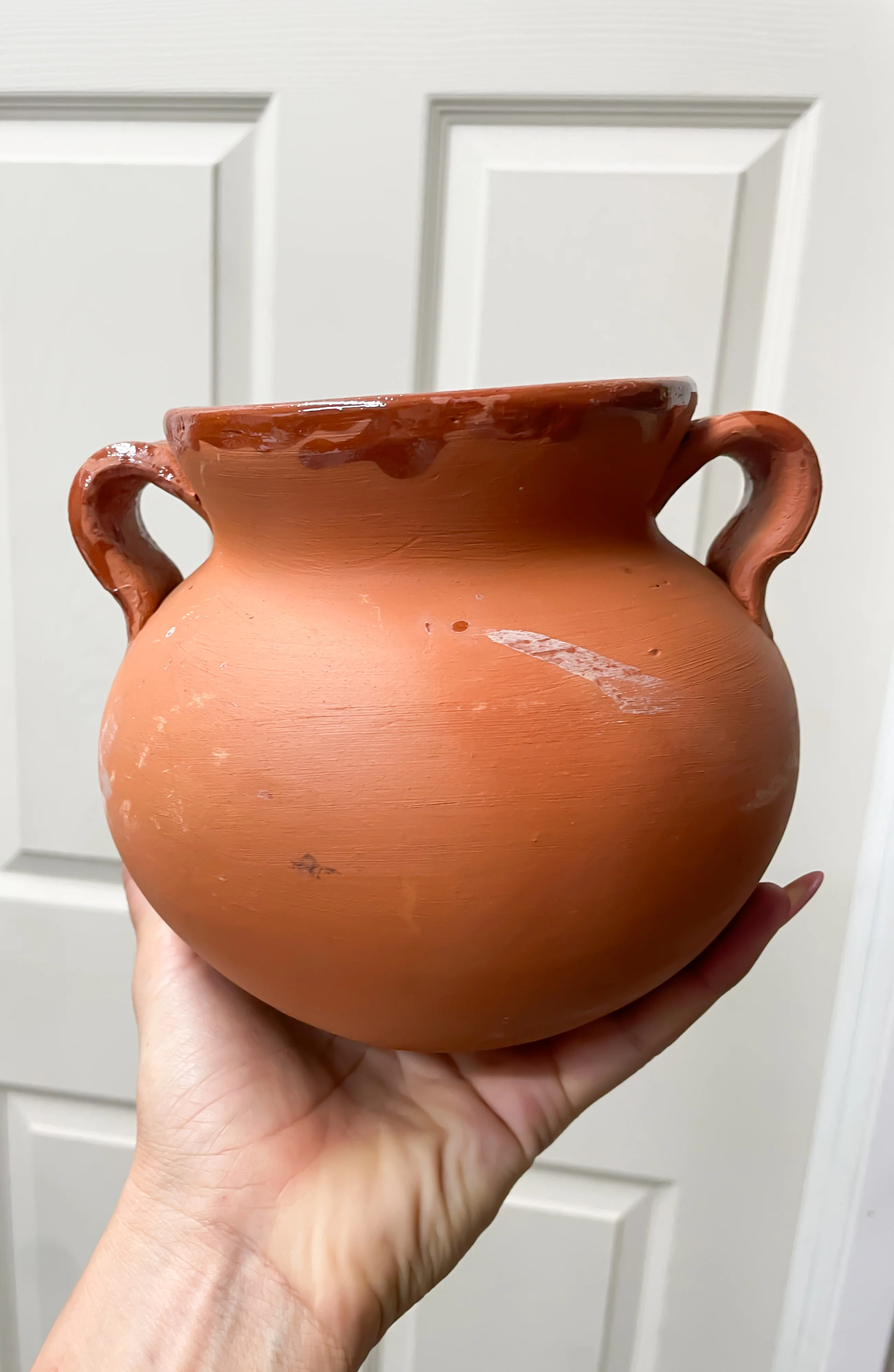 Decorative Clay Pot Mexican Vase Round - Image 8