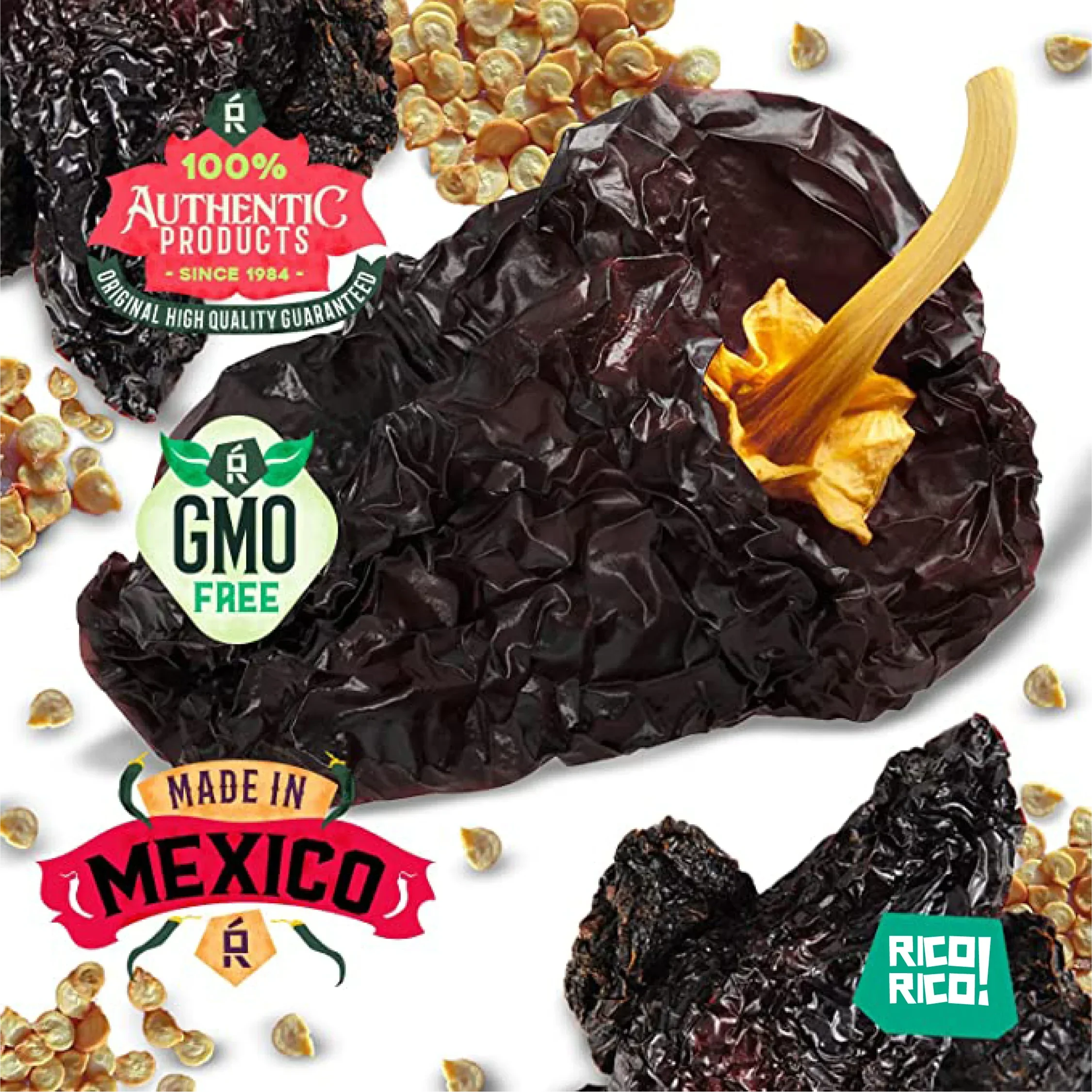 Dried Mexican Chiles 3-Pack – Ancho, Guajillo & Pasilla - Image 3