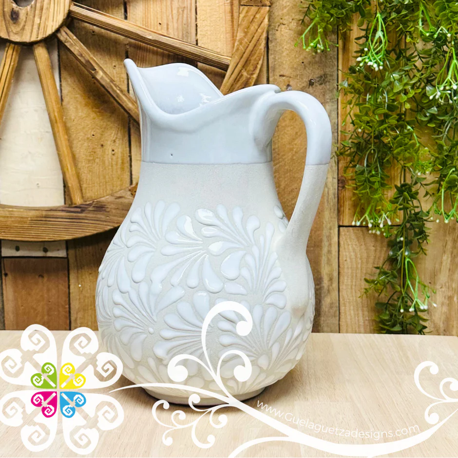 Engobe/White Espiga Pato Pitcher Set - 4 Mugs - Image 3