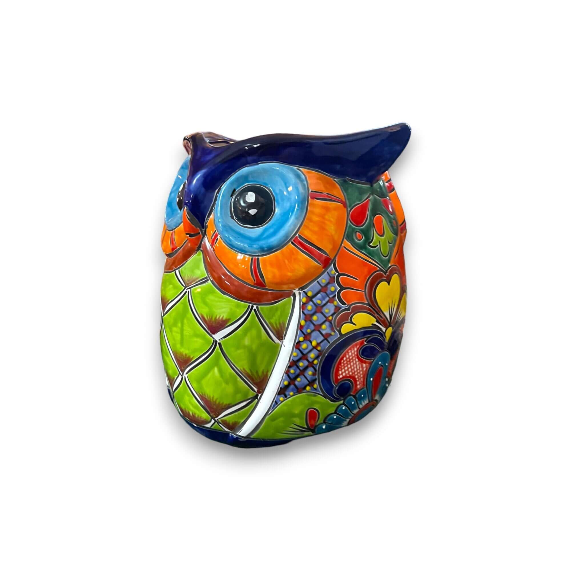 Extra Large Talavera Owl Planter | Hand-Painted Mexican Décor - Image 6