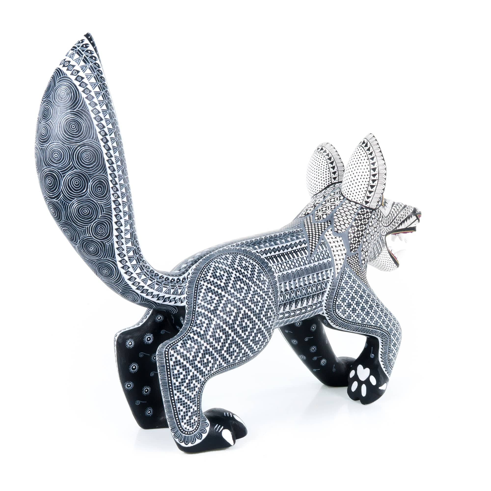 Fierce Wolf - Oaxacan Alebrije Wood Carving - Image 10