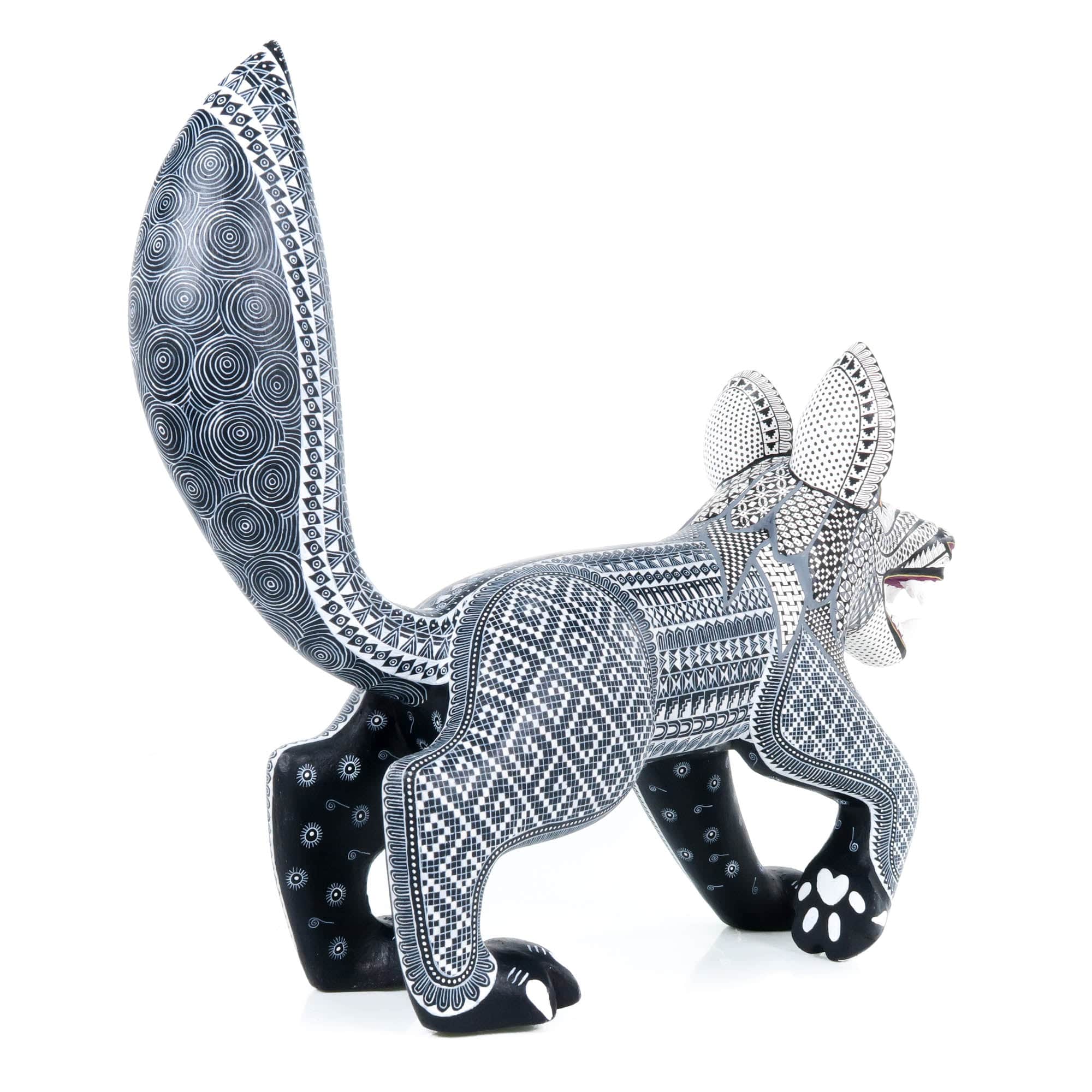 Fierce Wolf - Oaxacan Alebrije Wood Carving - Image 11
