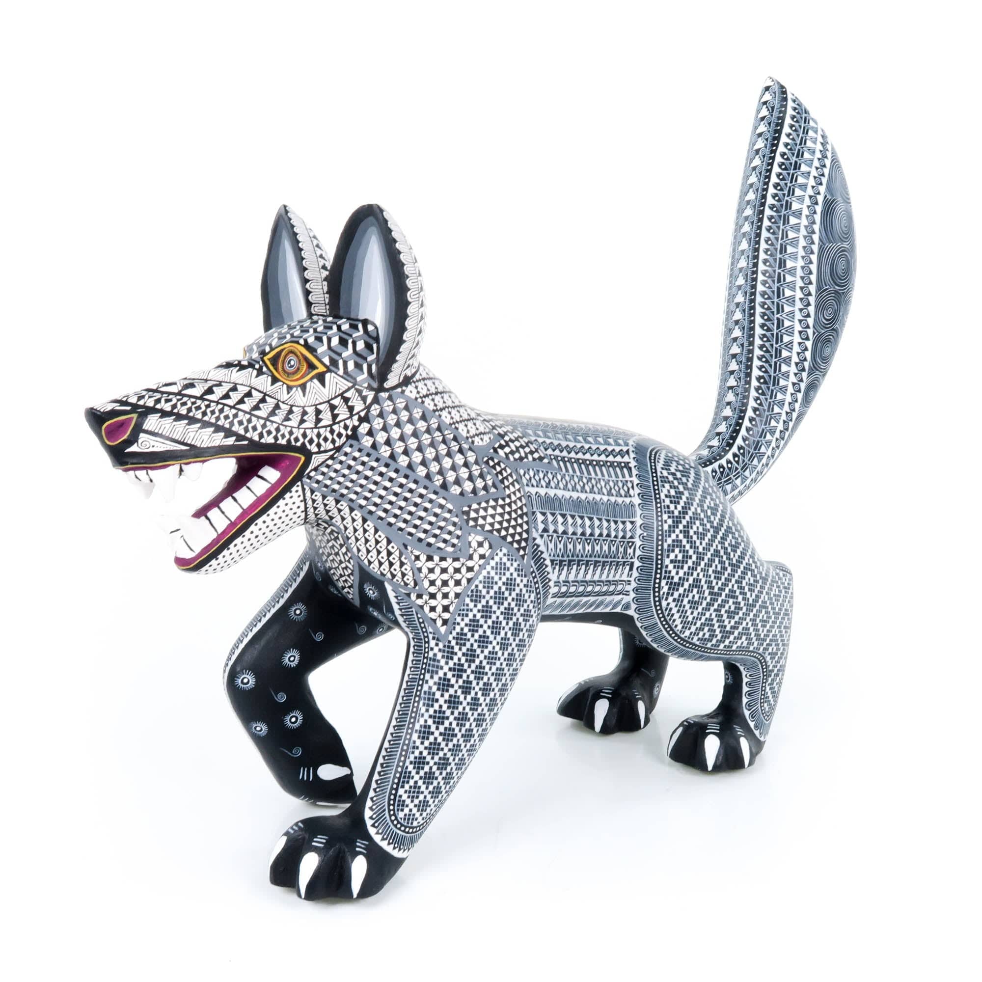 Fierce Wolf - Oaxacan Alebrije Wood Carving - Image 3
