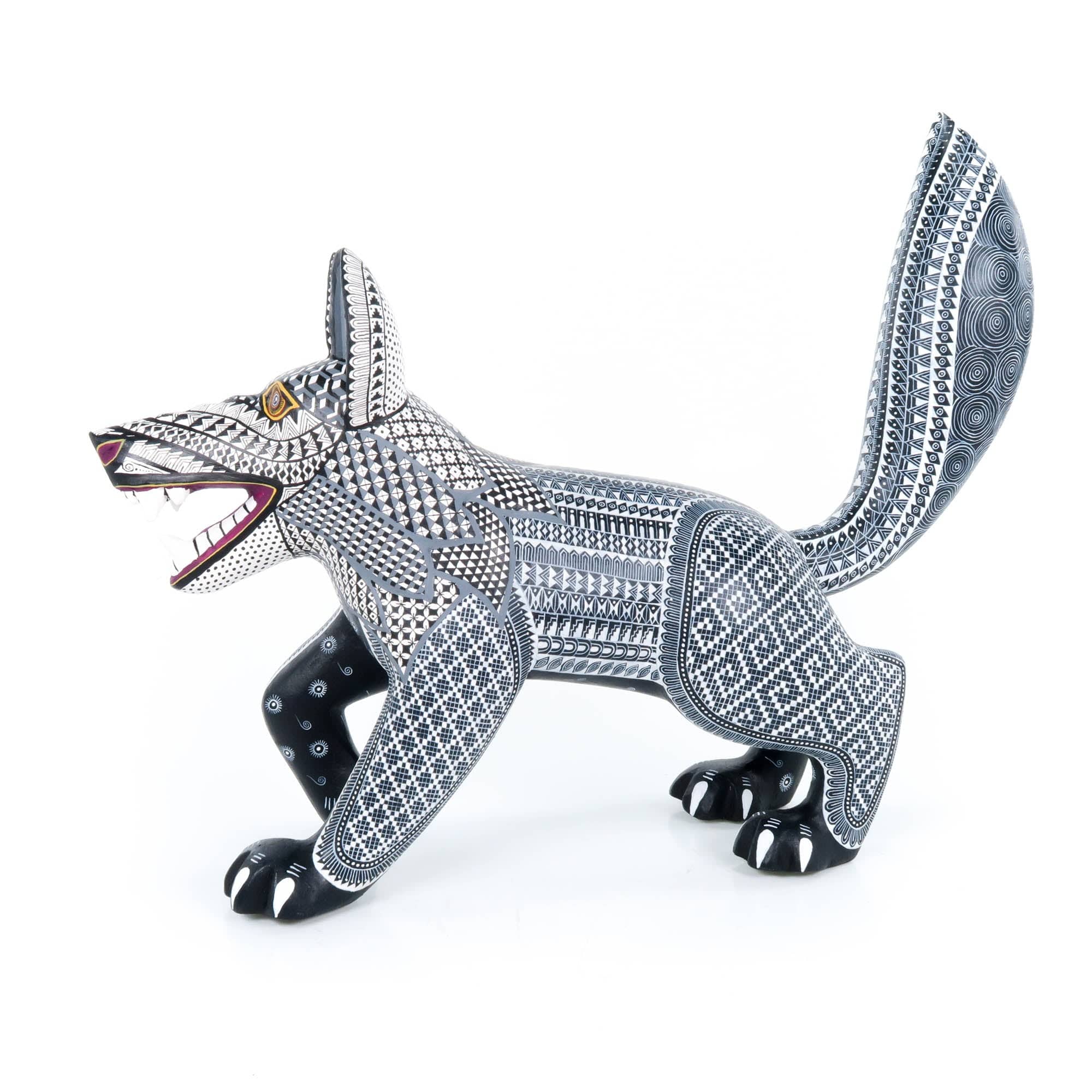 Fierce Wolf - Oaxacan Alebrije Wood Carving - Image 4