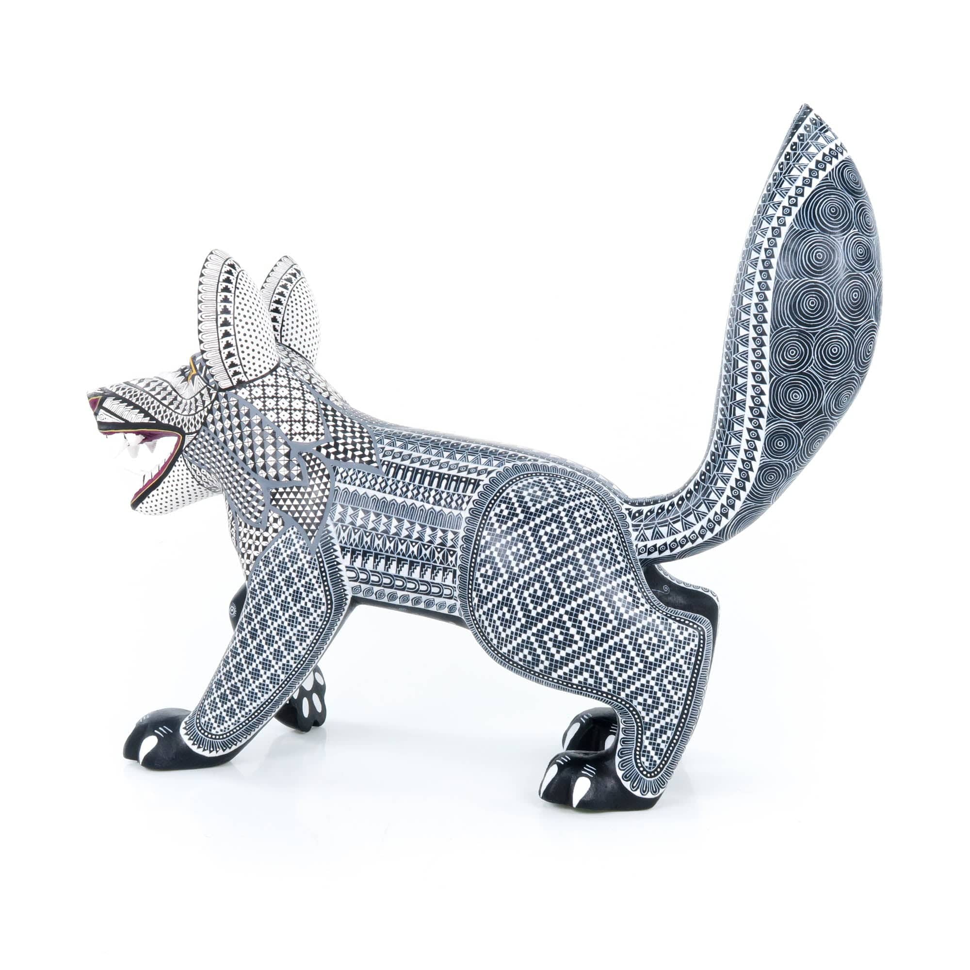 Fierce Wolf - Oaxacan Alebrije Wood Carving - Image 5