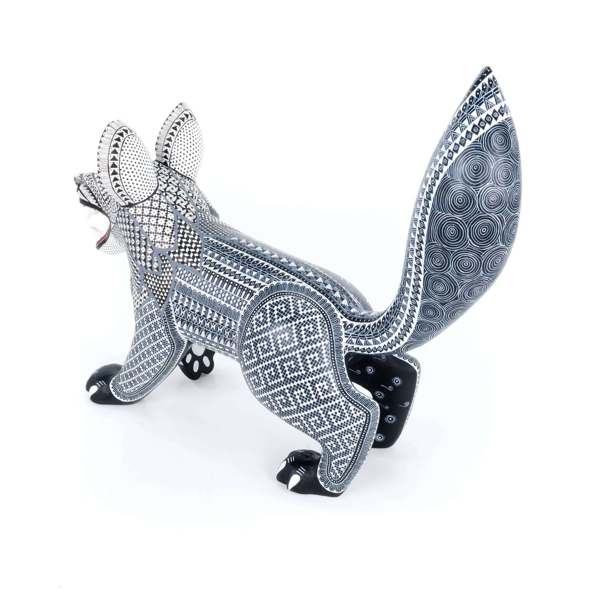 Fierce Wolf - Oaxacan Alebrije Wood Carving - Image 7