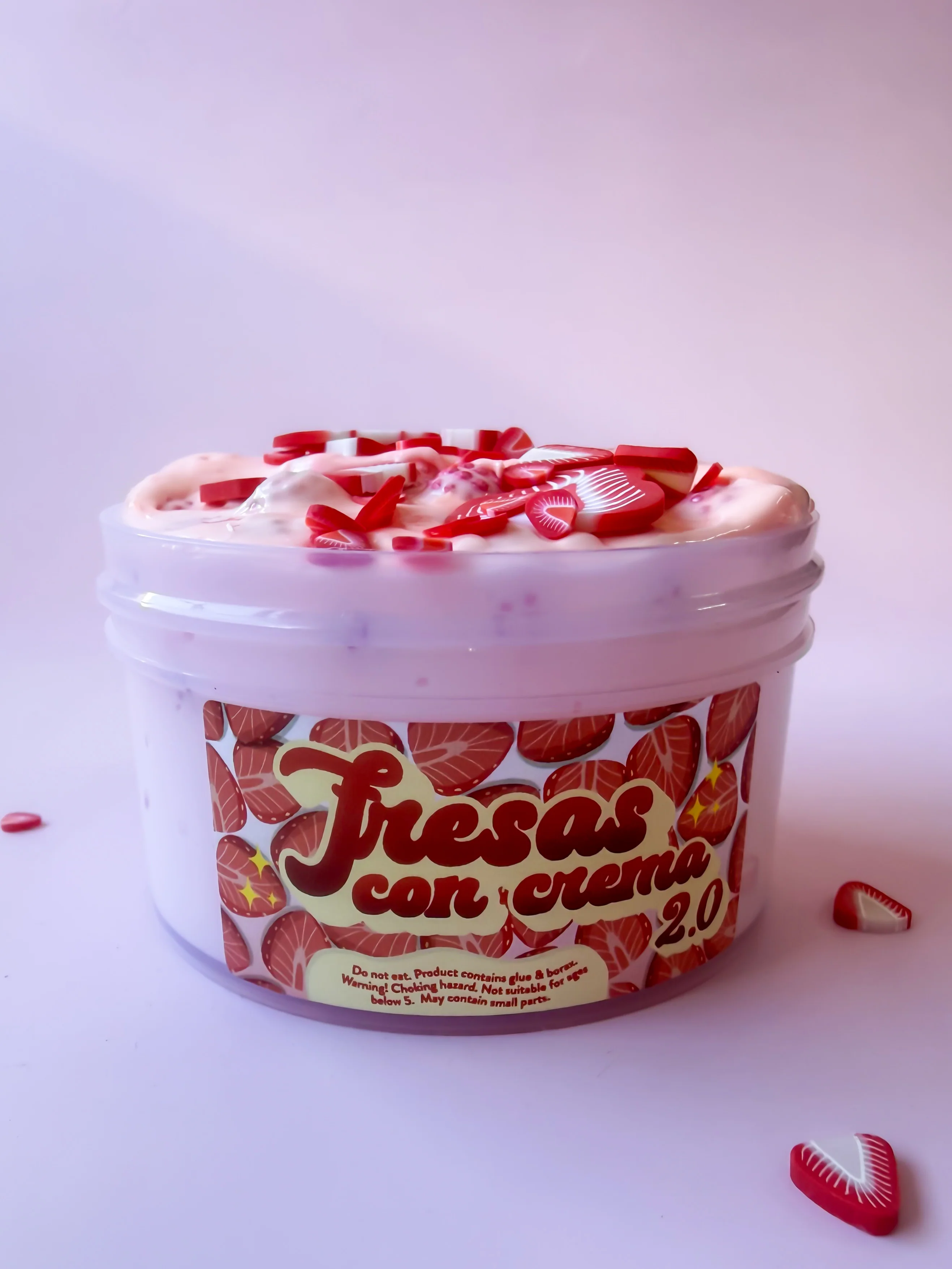 Fresas Con Crema Inspired Slime - Fresas con Crema Slime - Image 6
