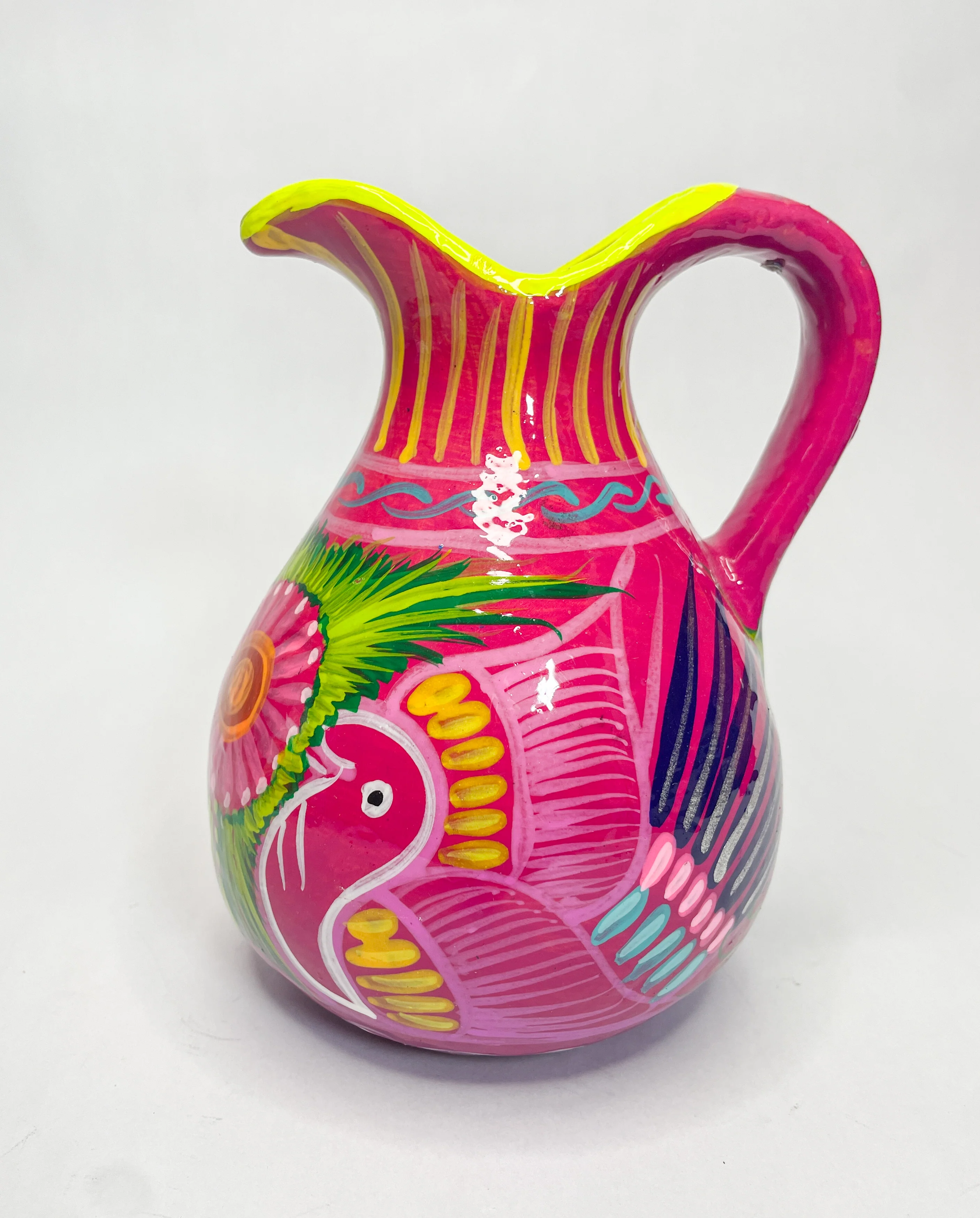 Guerrero Mexican Clay Pitcher Water Pitcher Mexican Clay Pottery Mexican Clay Art Handpainted - Image 7