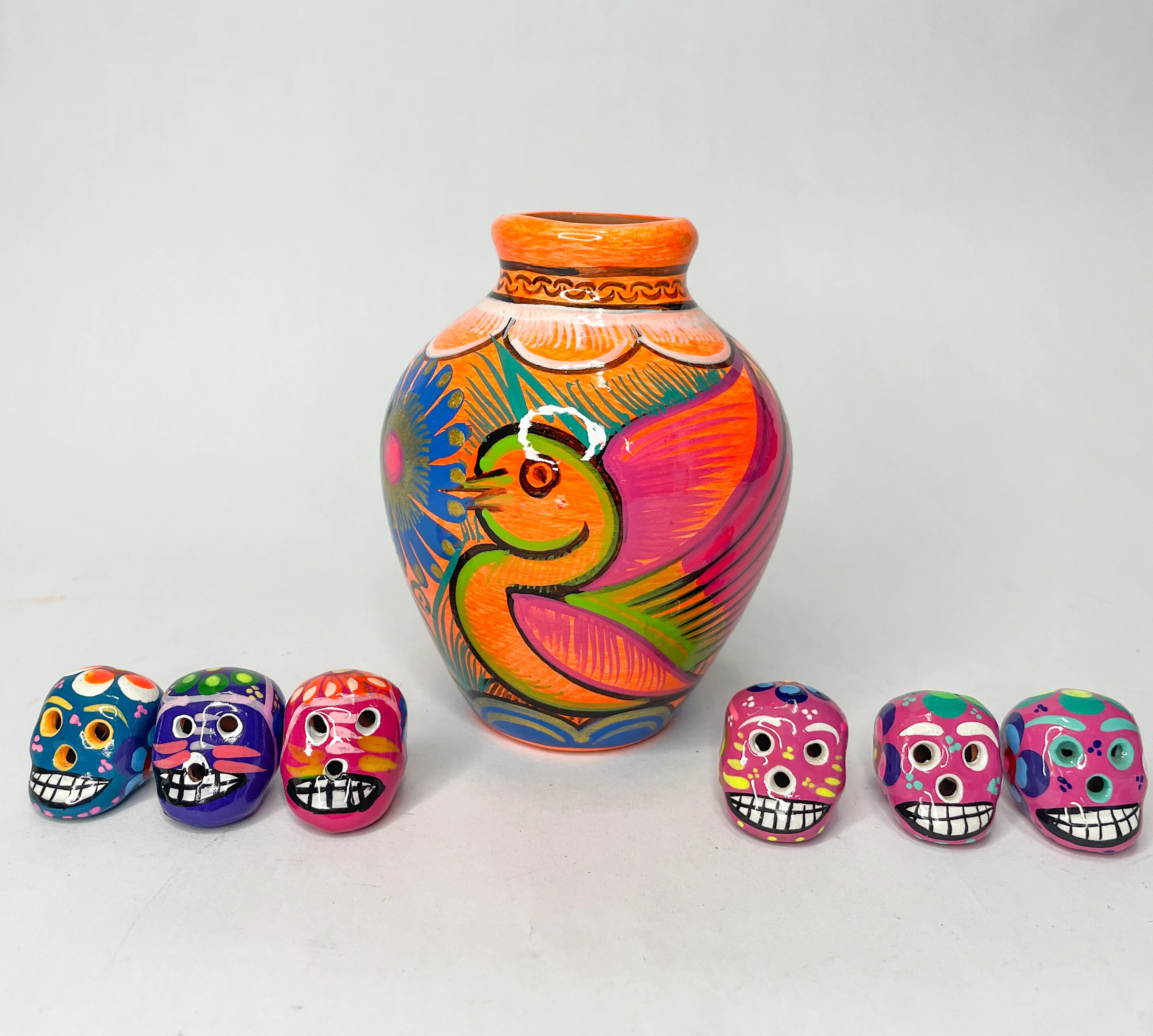 Guerrero Pencil Holder Porta Lapicero Hand painted Office Gift Idea Small Gift for Coworkers Office Anniversary Gift Ideas - Image 3