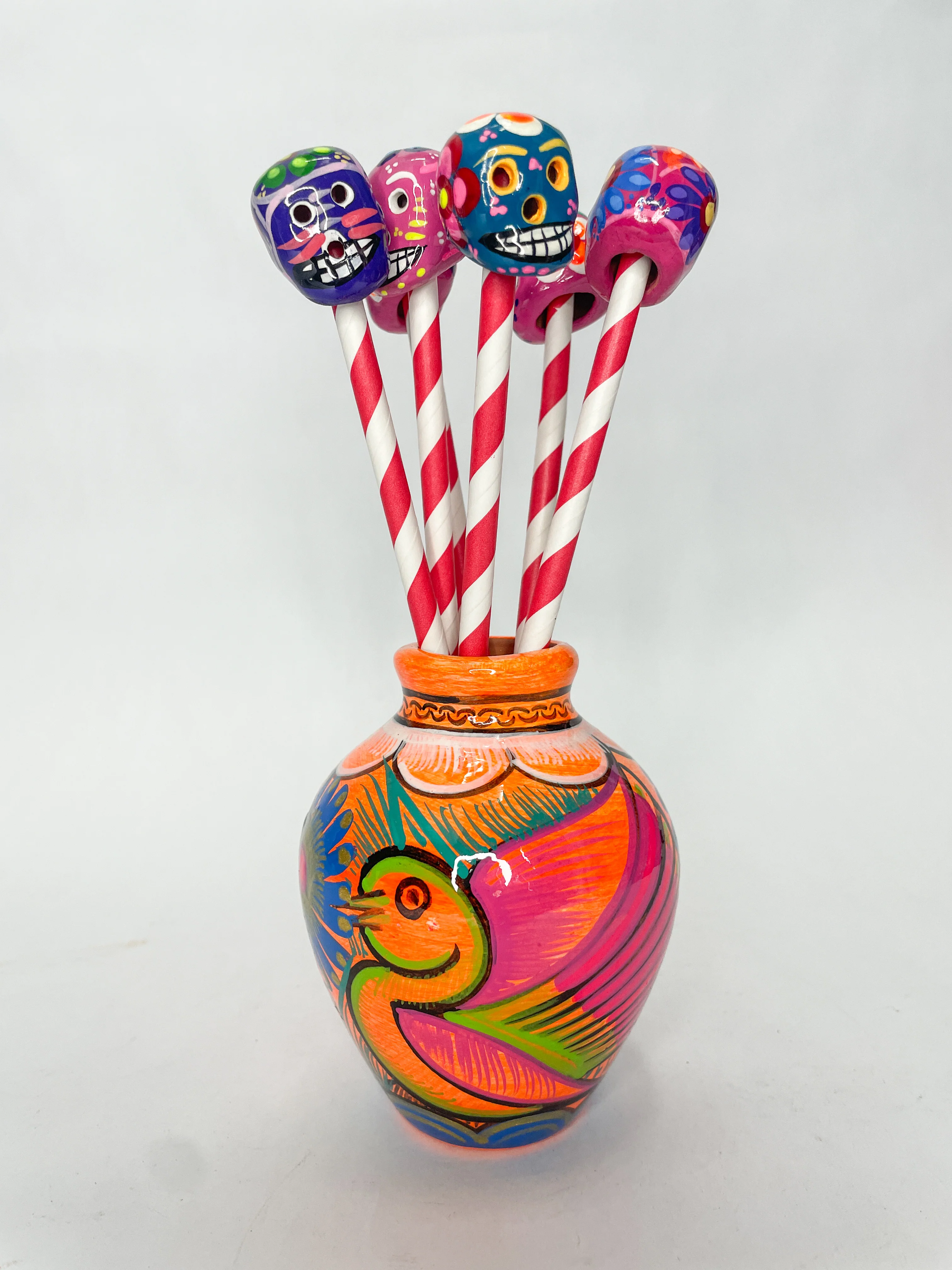 Guerrero Pencil Holder Porta Lapicero Hand painted Office Gift Idea Small Gift for Coworkers Office Anniversary Gift Ideas - Image 4