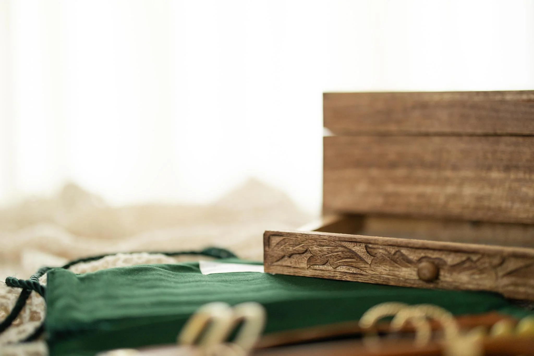 Hand-carved Mango Wood Jewelry Box - Image 3