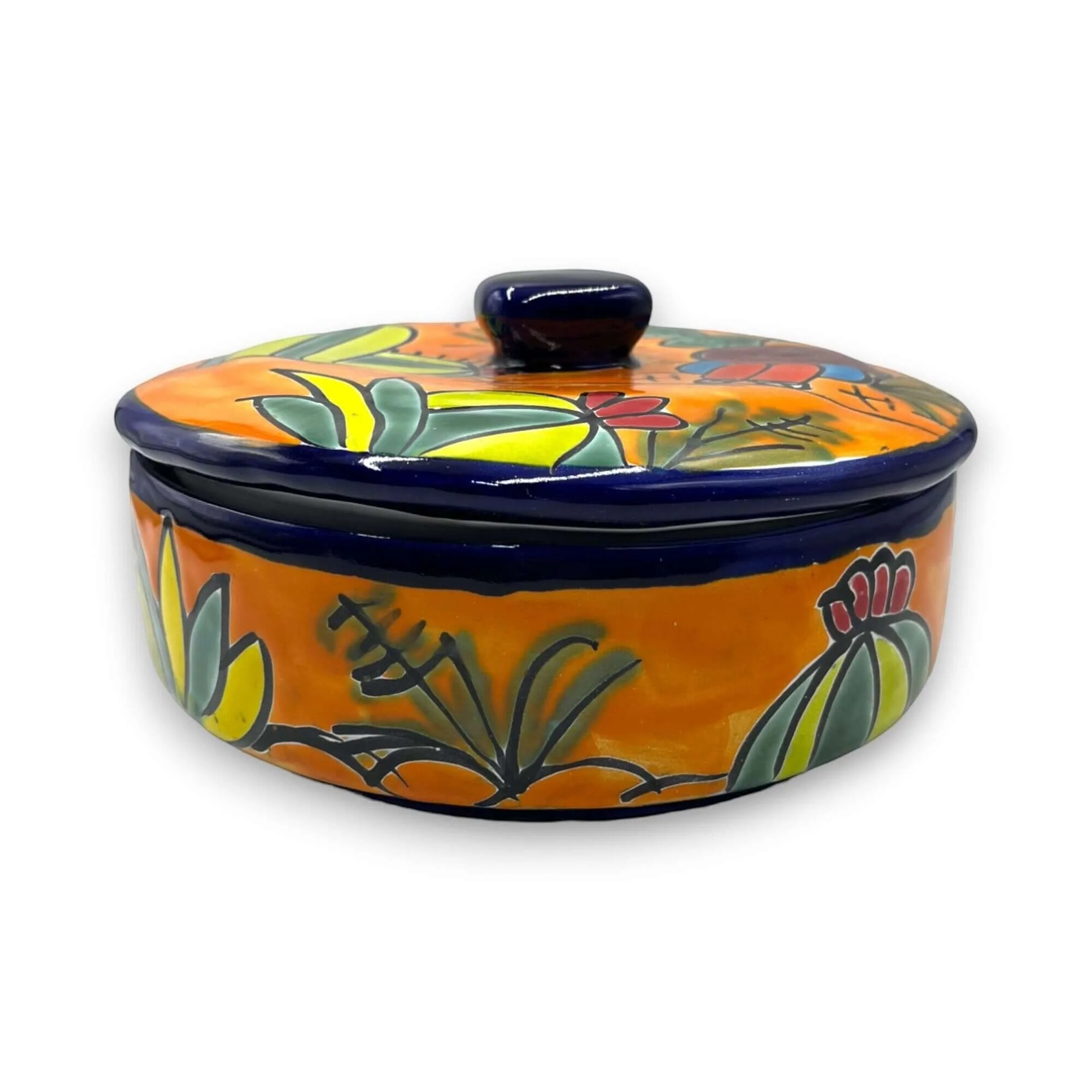 Handcrafted Talavera Tortilla Warmer | Colorful Mexican Sleeping Man Panchito - Image 6