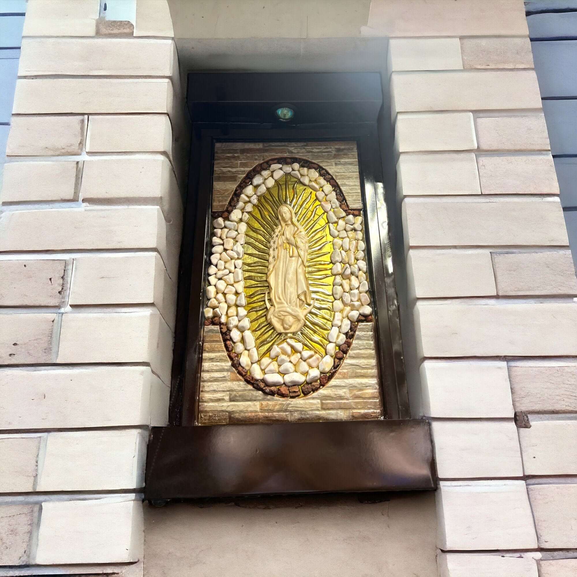 Handcrafted Virgin Mary Water Fountain | Mexican Artisan Garden Decor (Large) - Image 3