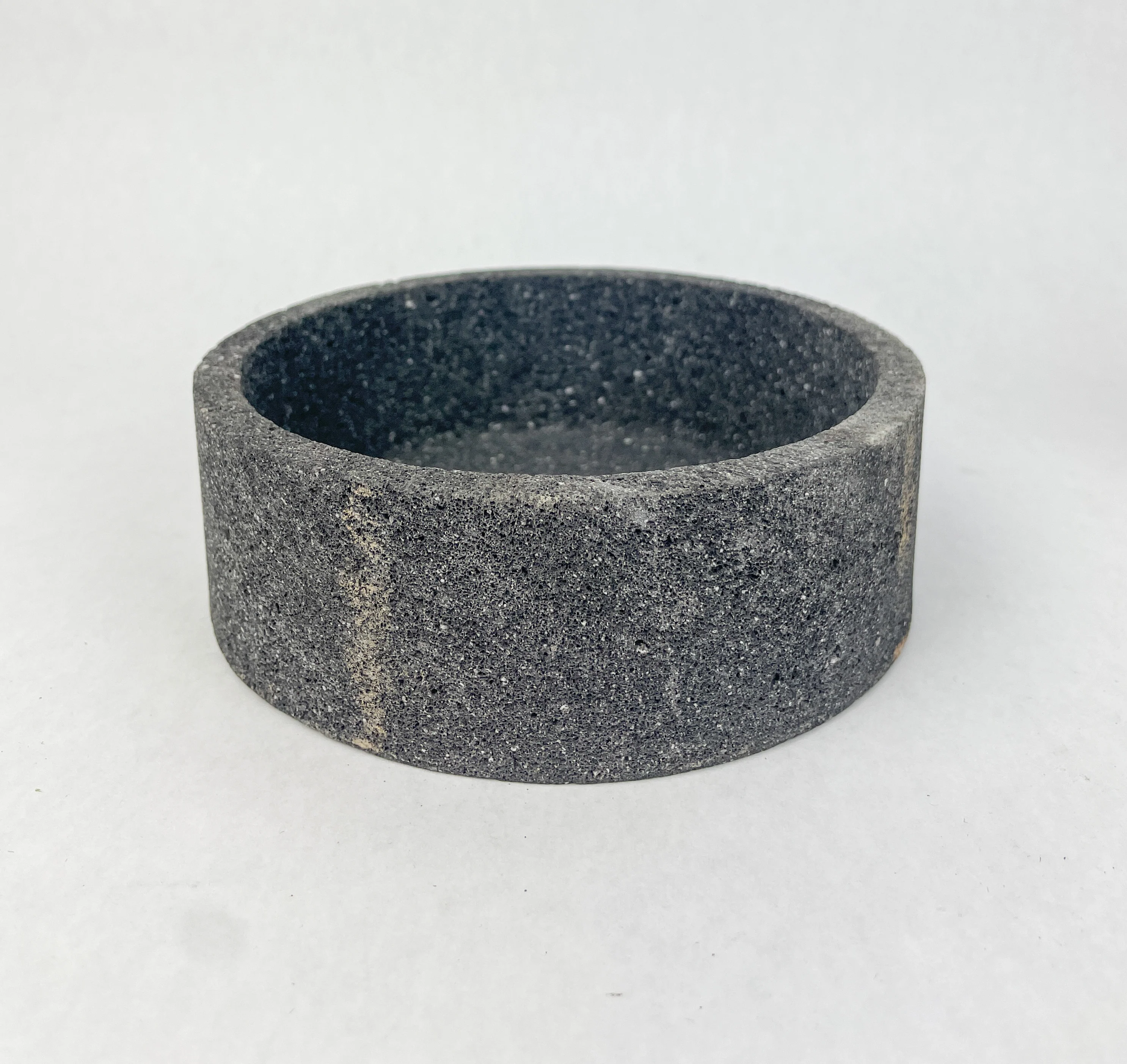 Volcanic Stone Herb Pot W Wooden Stand - Maceta Piedra - Image 4