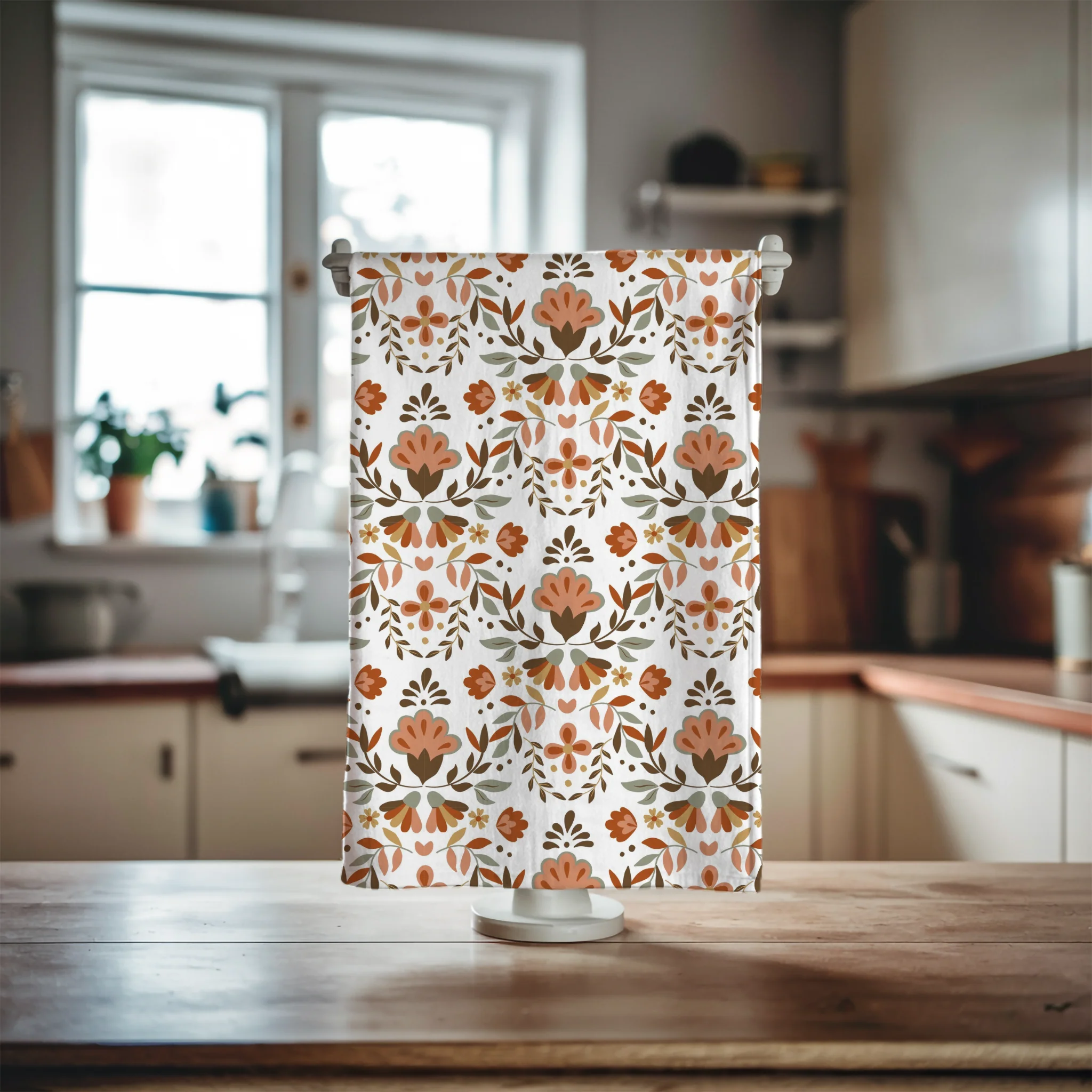 Mexican Floral kitchen towels Set of 2 - Servilletas