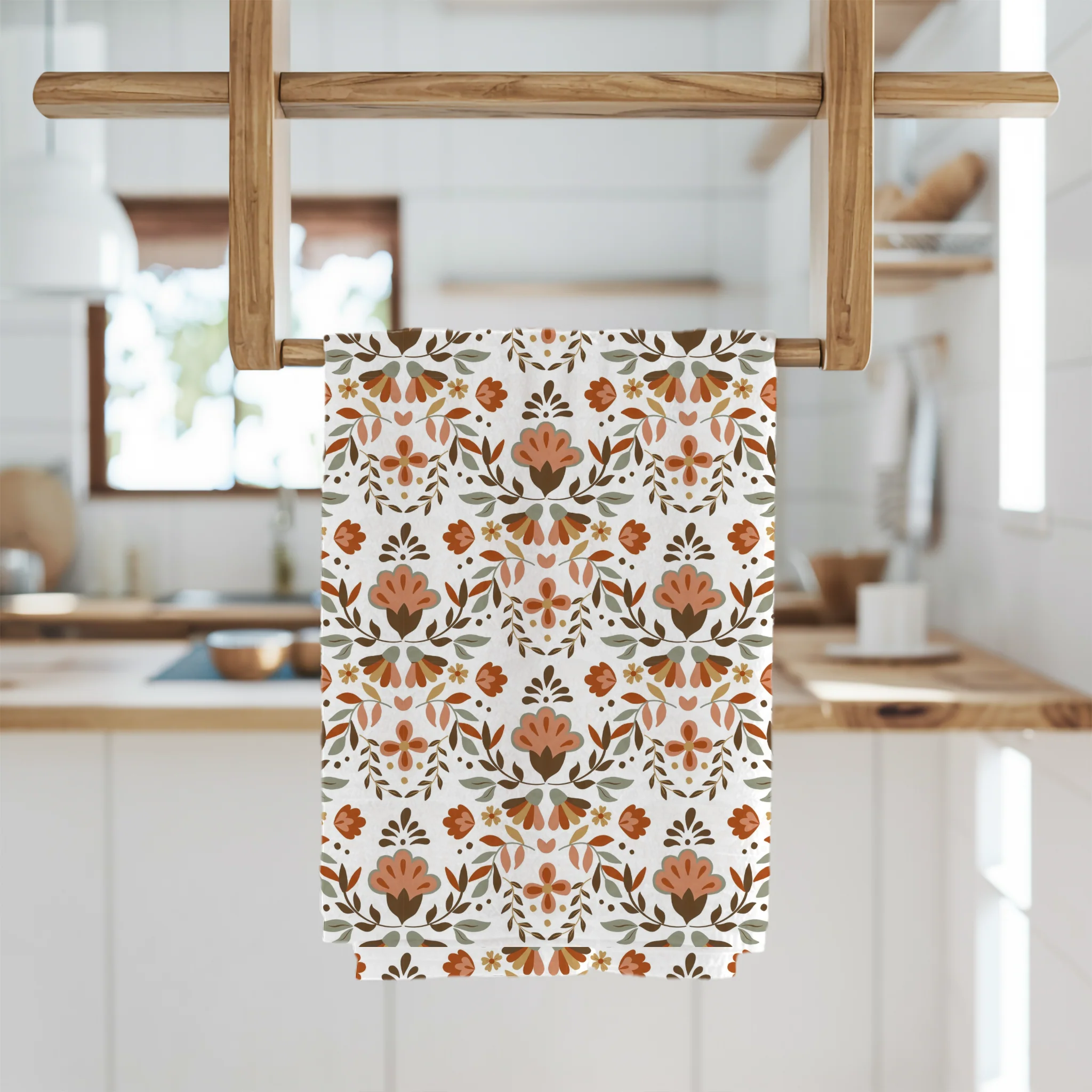 Mexican Floral kitchen towels Set of 2 - Servilletas - Image 7