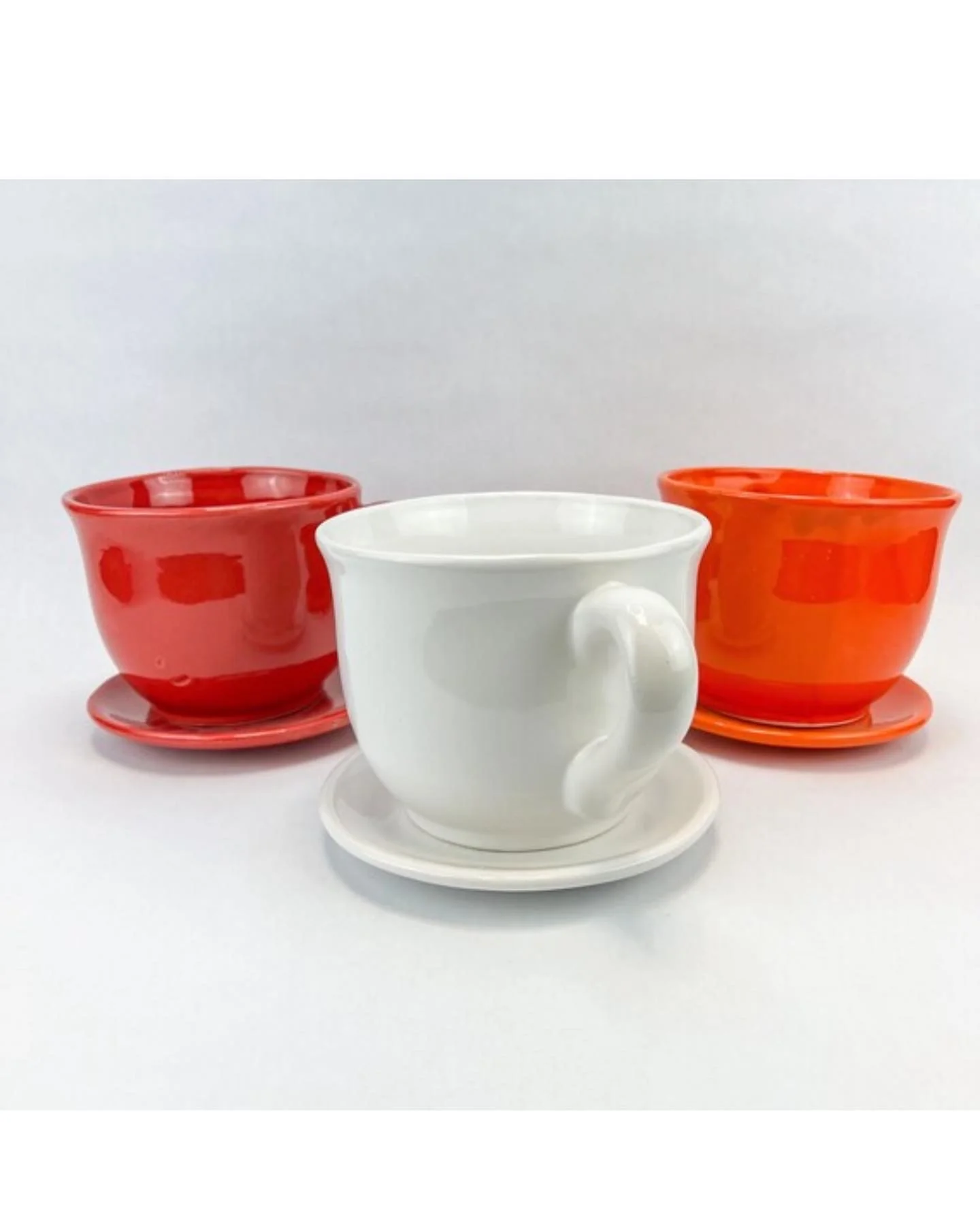 Ceramic Pot With Saucer - Maceta con Plato - Image 4