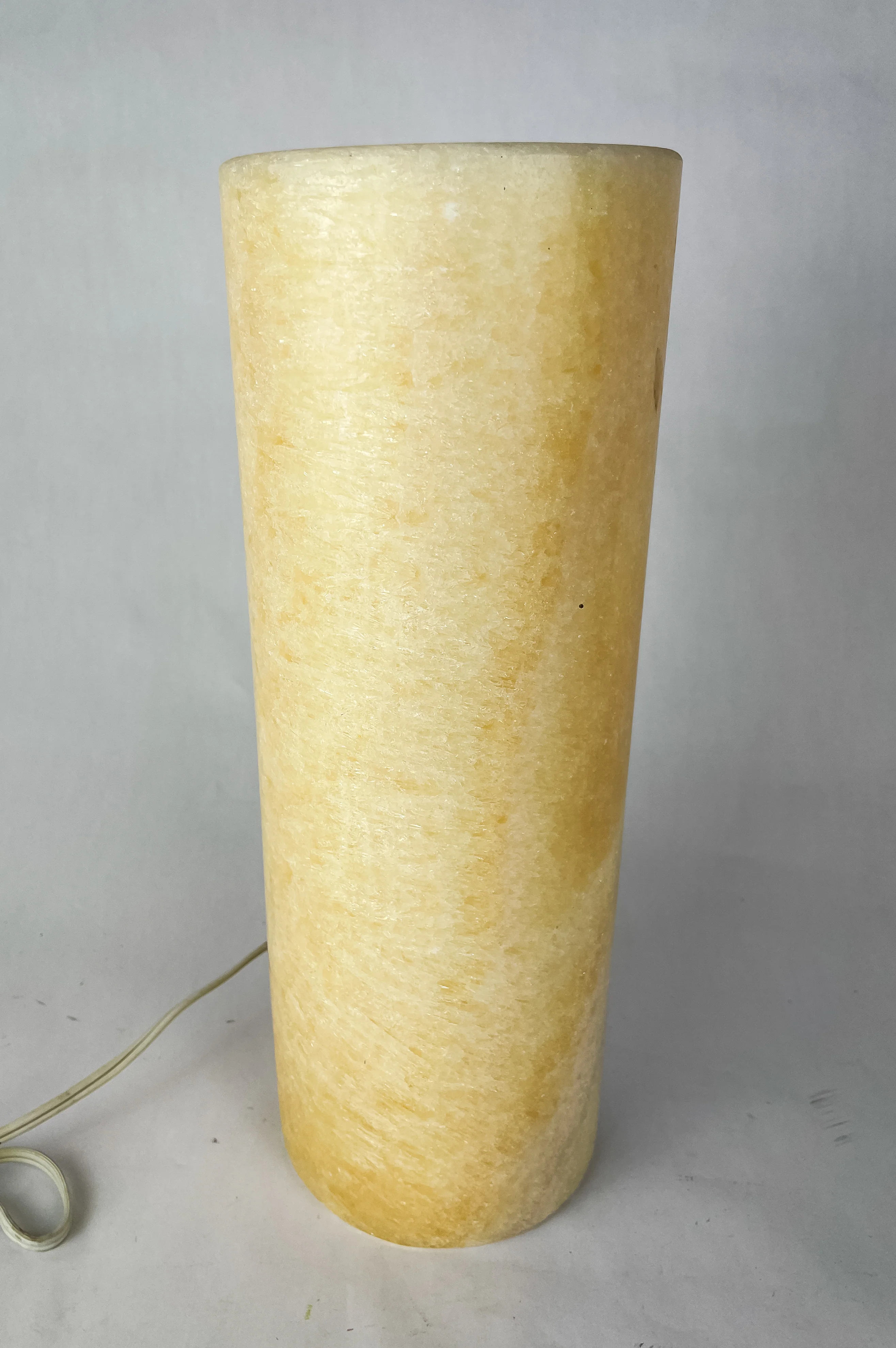 Ivory Onyx Marble Lamp Cylindrical - Lampara Marmol - Image 12