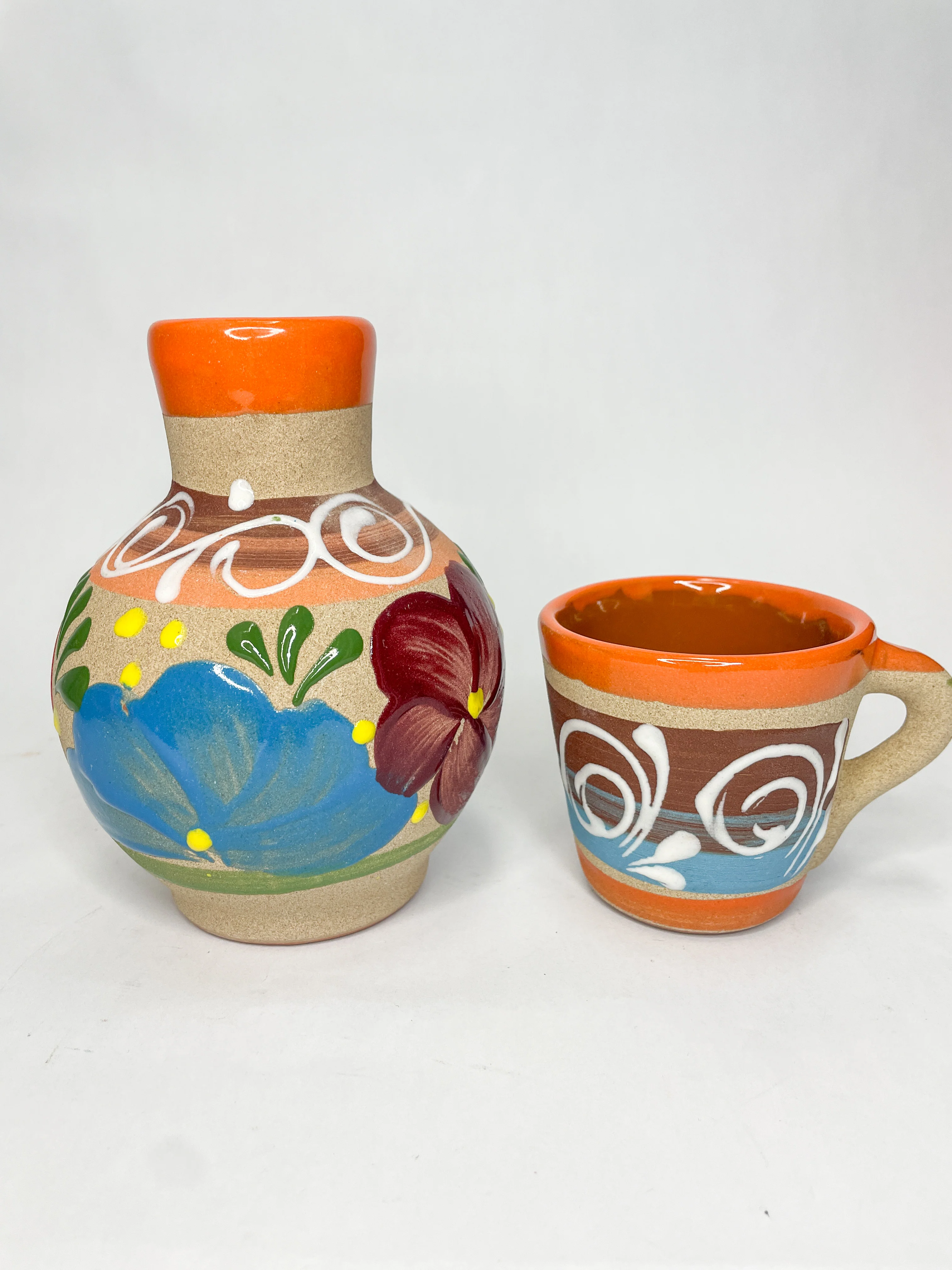 Engobe Mexican Clay Bottle - Botellon Barro Engobe - Image 4