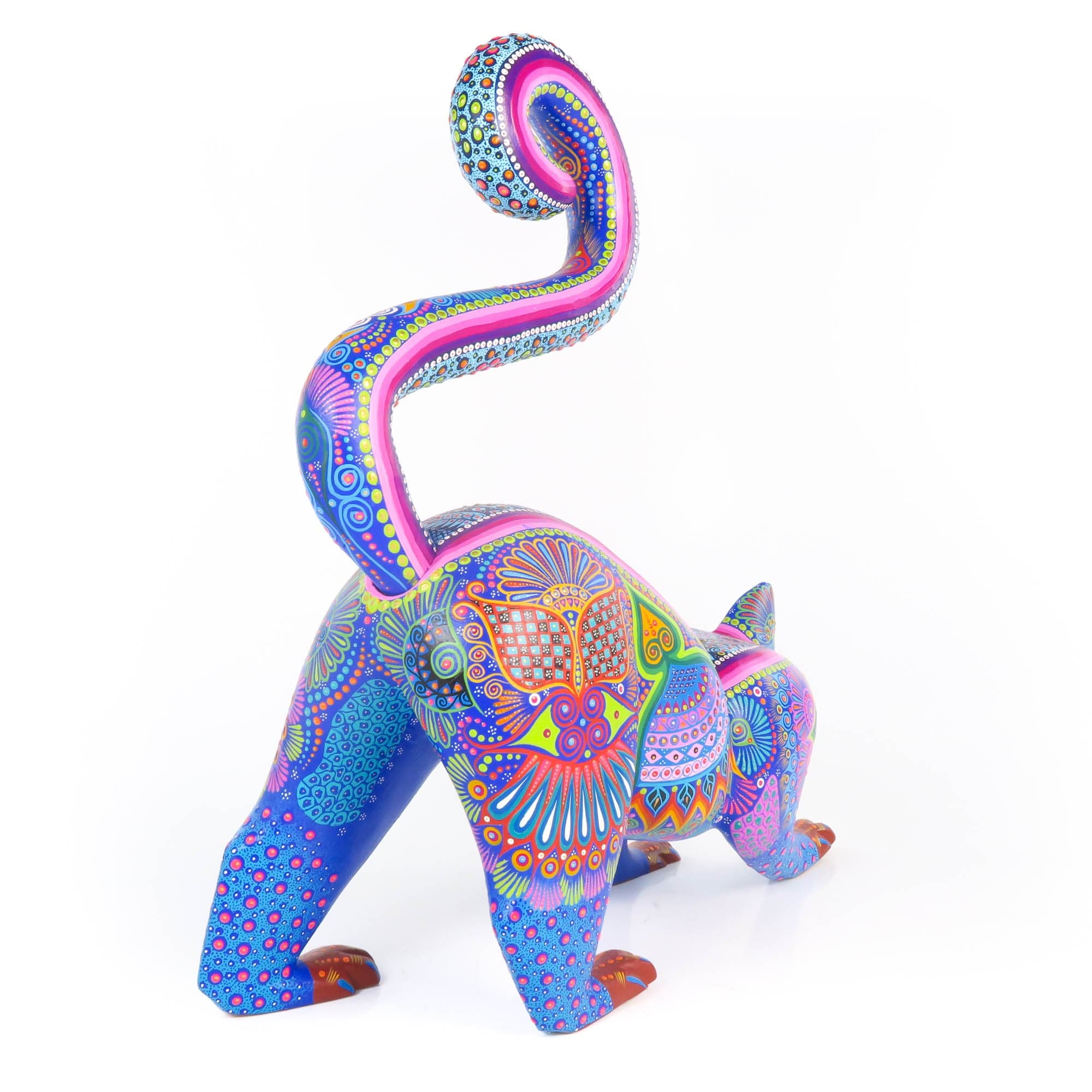 Large Lemur - Oaxacan Alebrije Wood Carving - Image 7