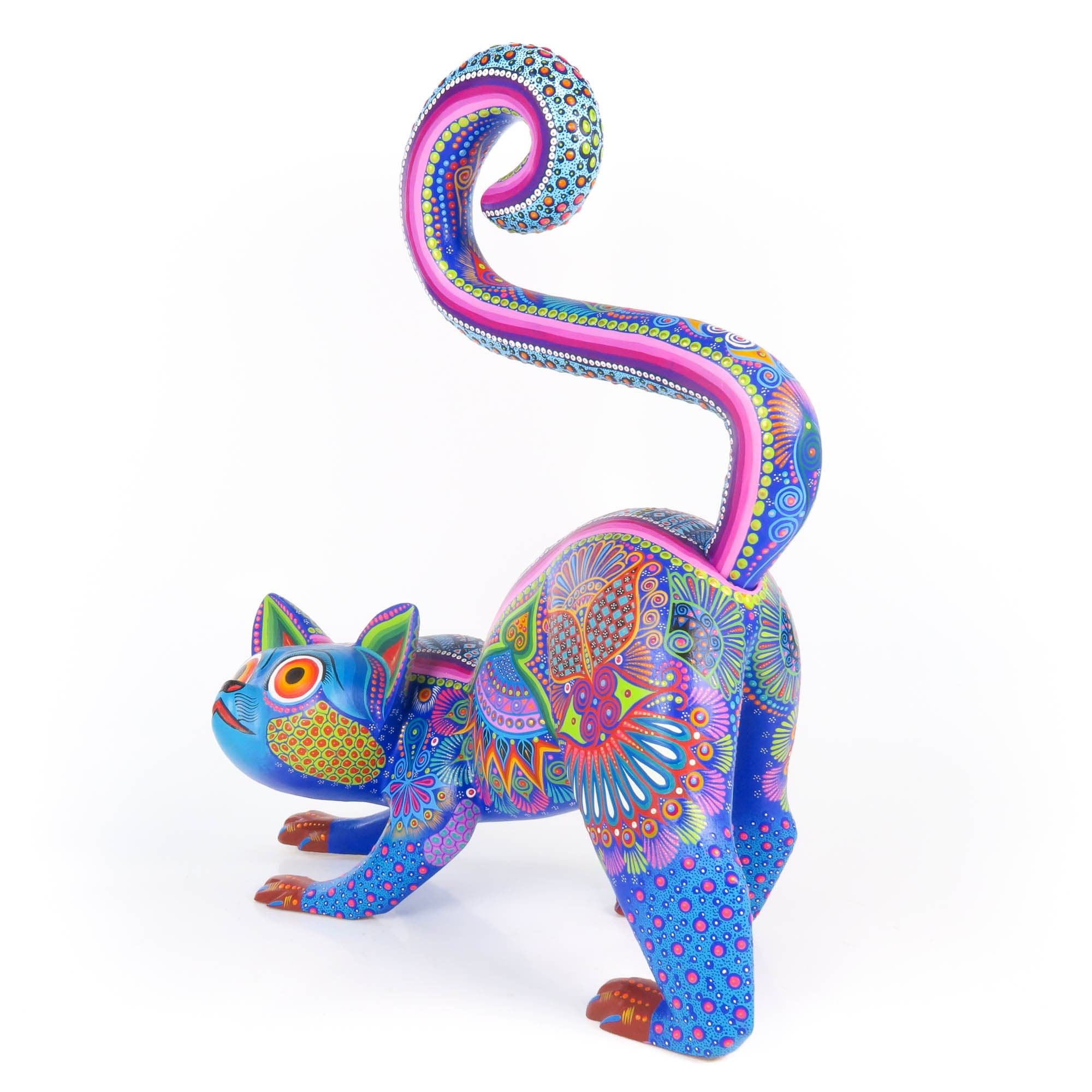 Large Lemur - Oaxacan Alebrije Wood Carving - Image 8